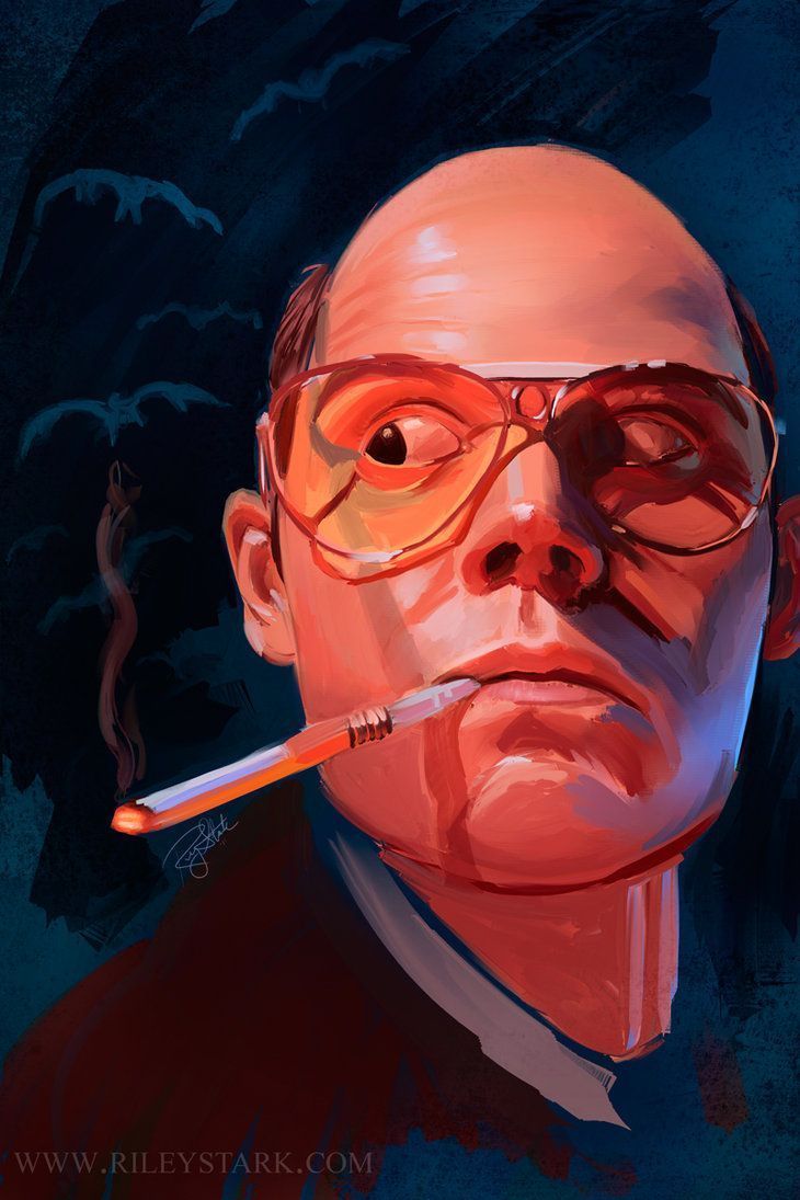 730x1095 loathing, Hunter s thompson, 2pac art