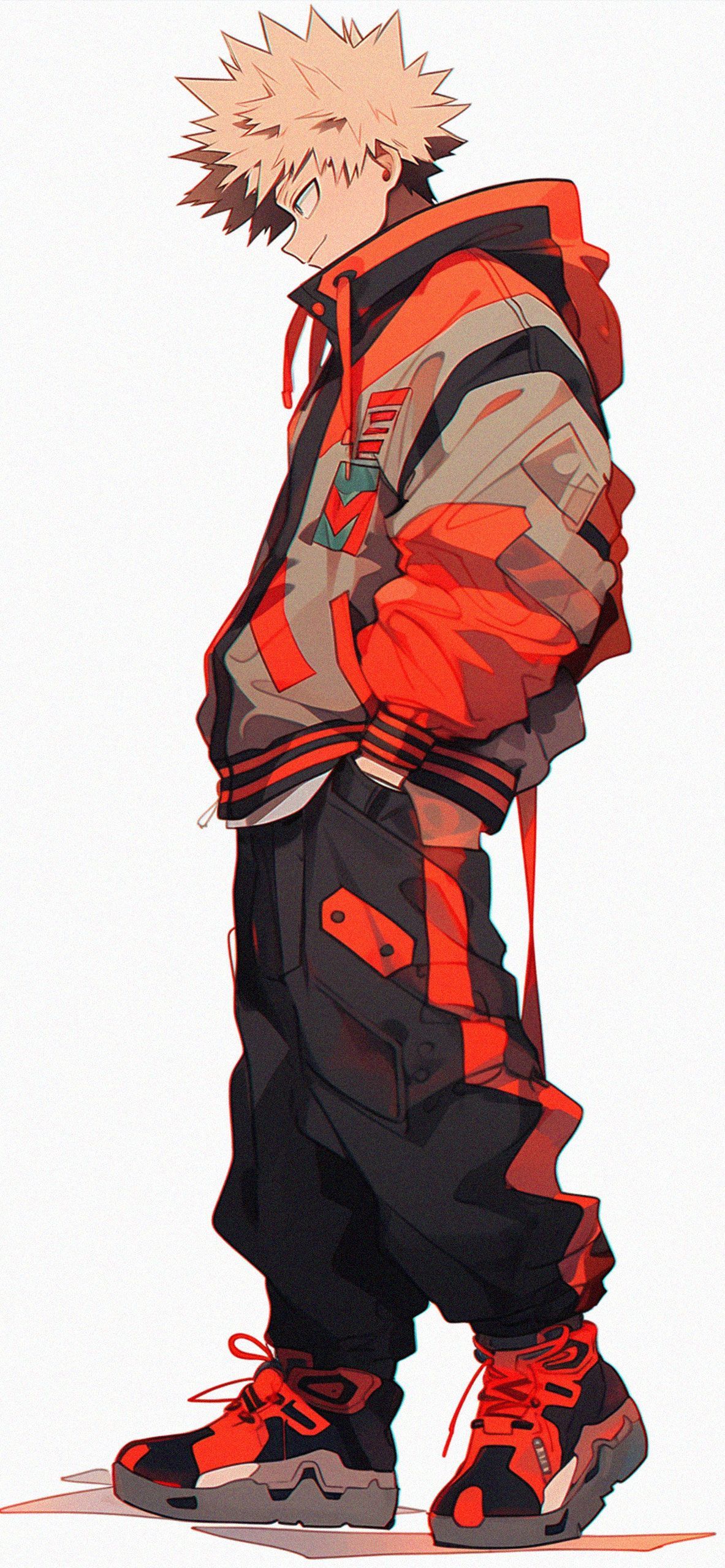 1183x2560 My Hero Academia Bakugo White Wallpaper