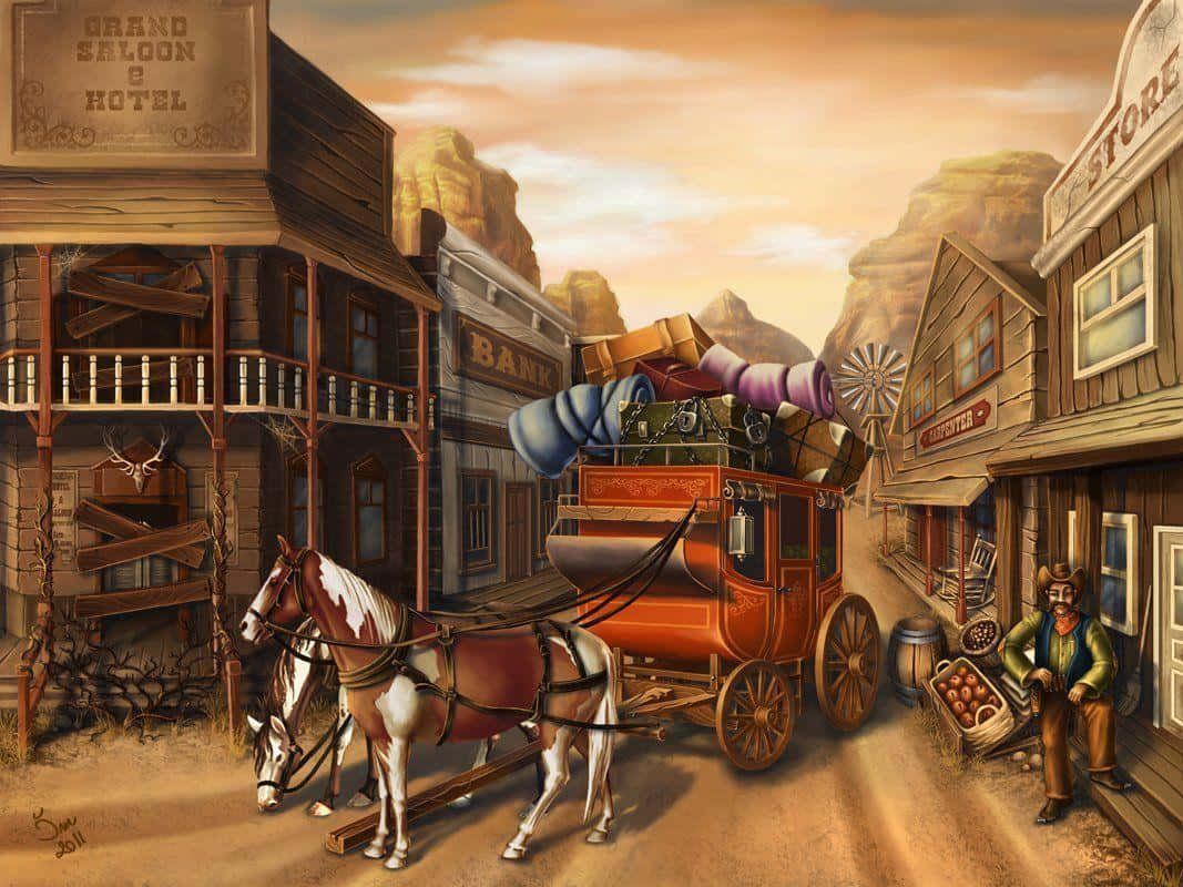1067x800 Wild West Wallpaper