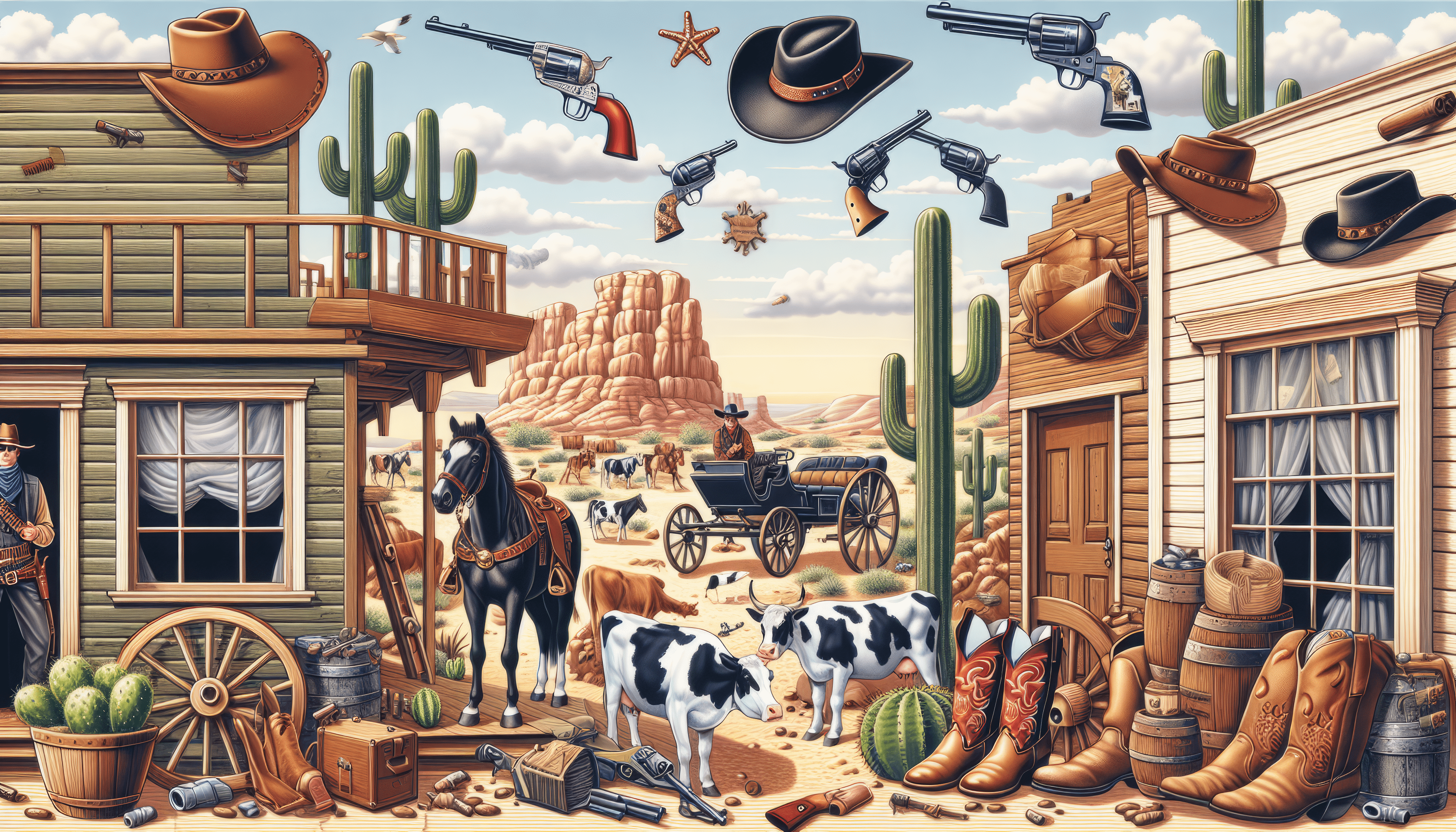 3584x2048 Wild West Adventure HD Wallpaper