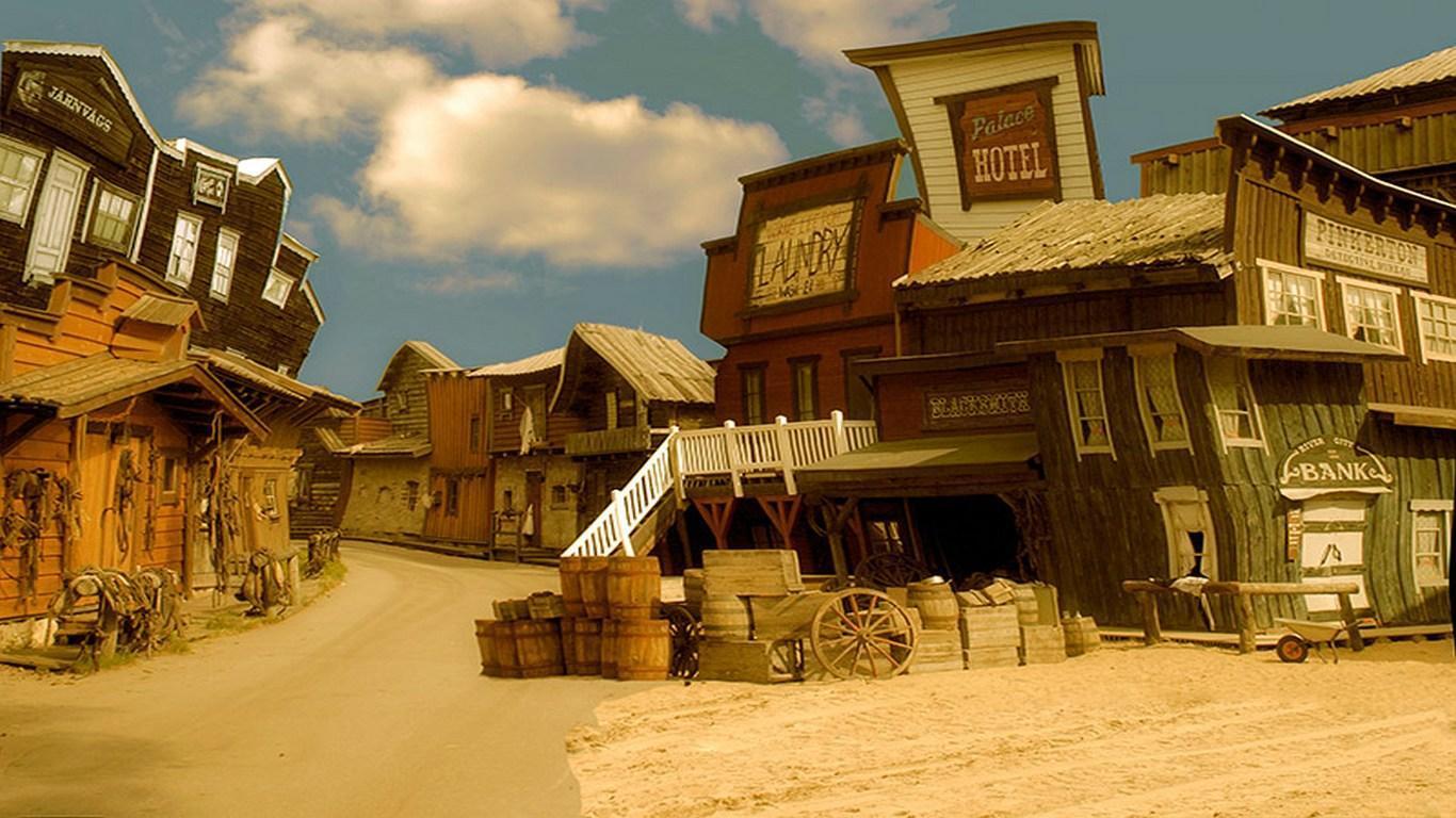 1366x768 Ghost Town Wallpaper