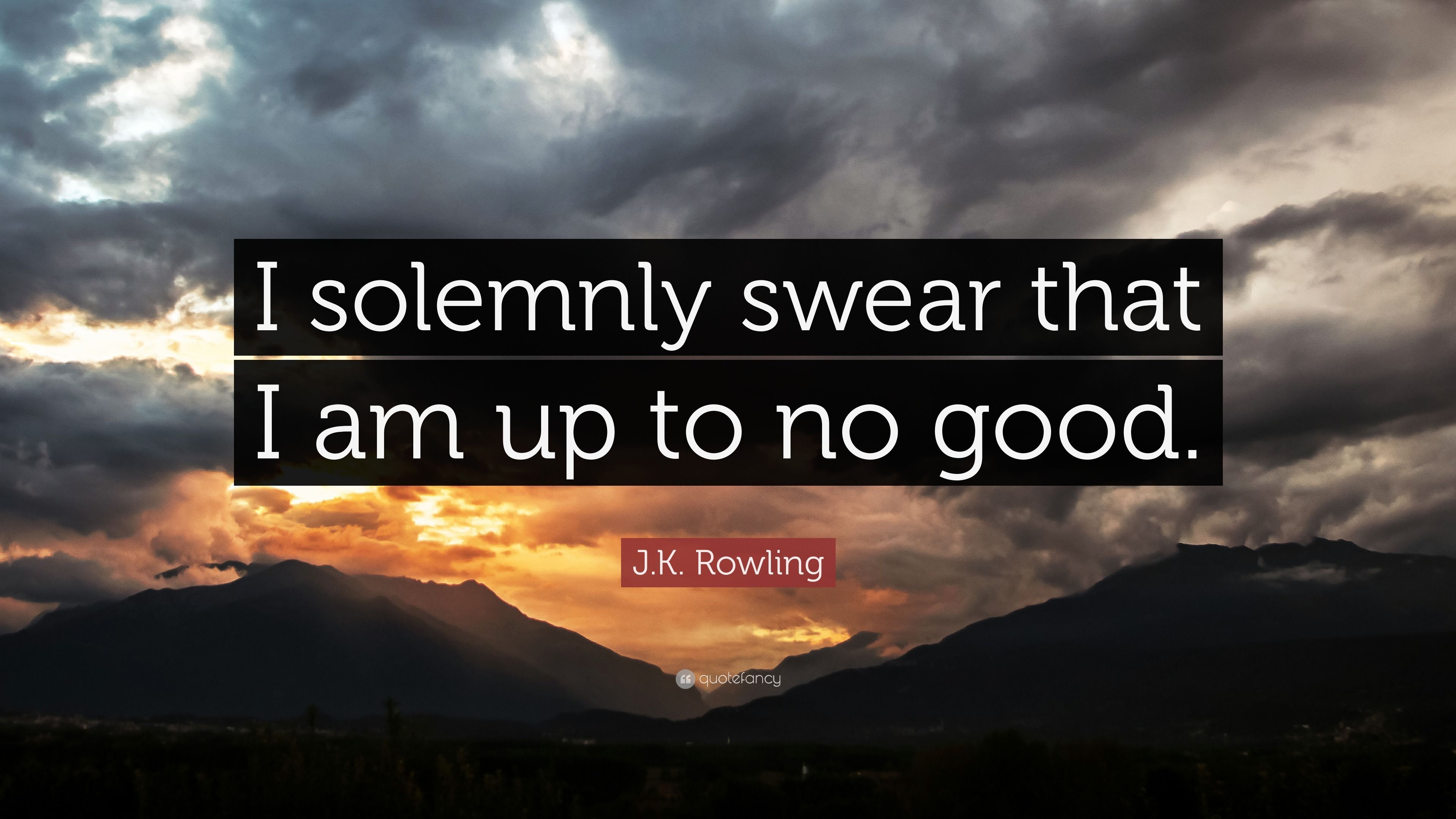 3840x2160 J.K. Rowling Quote: “I solemnly swear