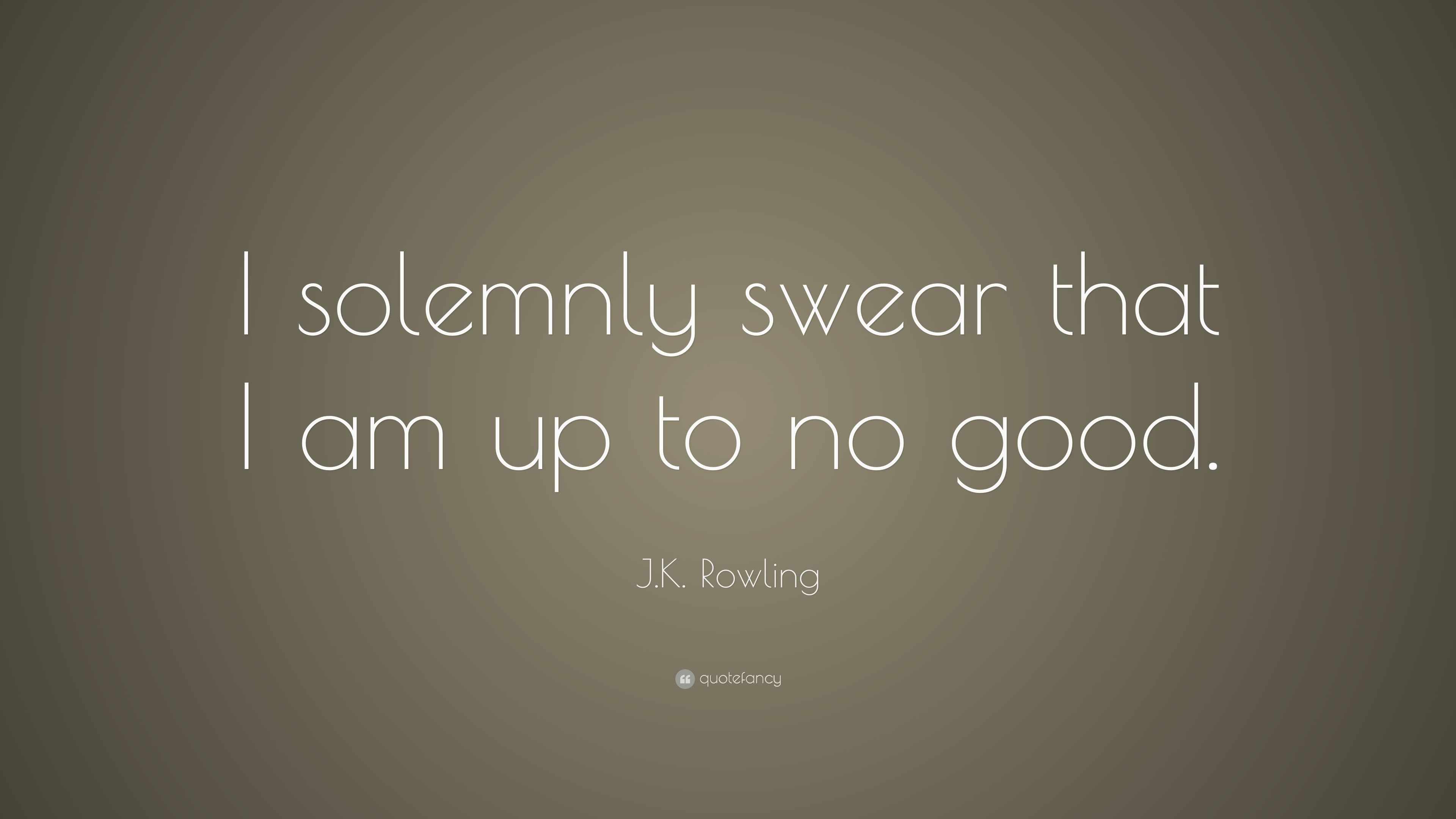 3840x2160 J.K. Rowling Quote: “I solemnly swear