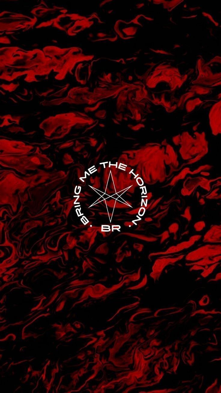 736x1307 Red and Black 'Save the Earth' Wallpaper
