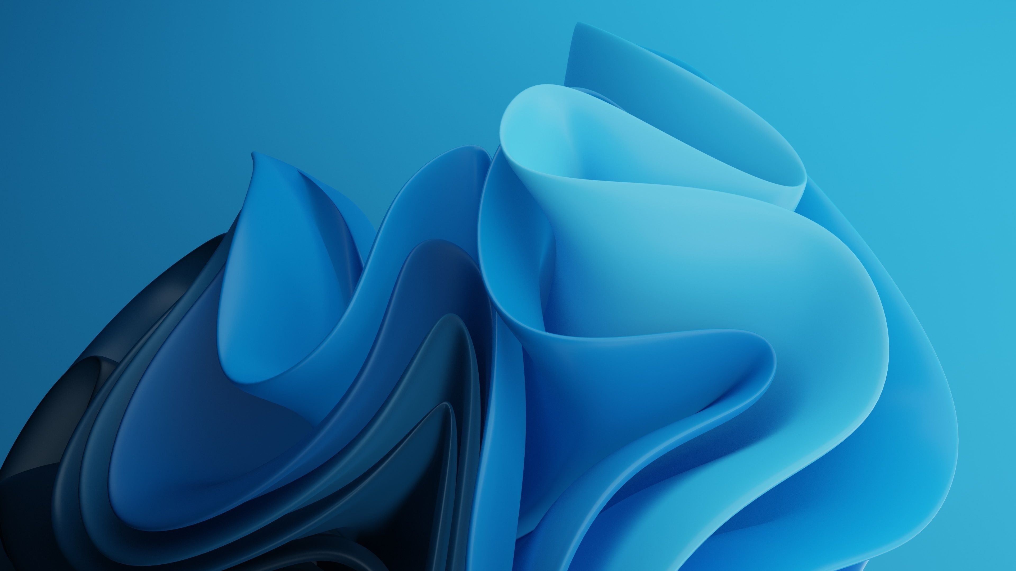 3840x2160 Blue aesthetic Wallpaper 4K, Abstract background