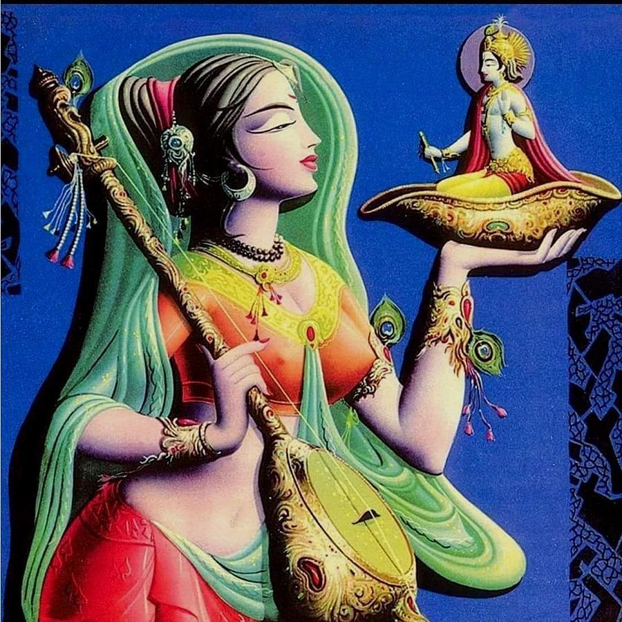900x900 Meera Bai Painting
