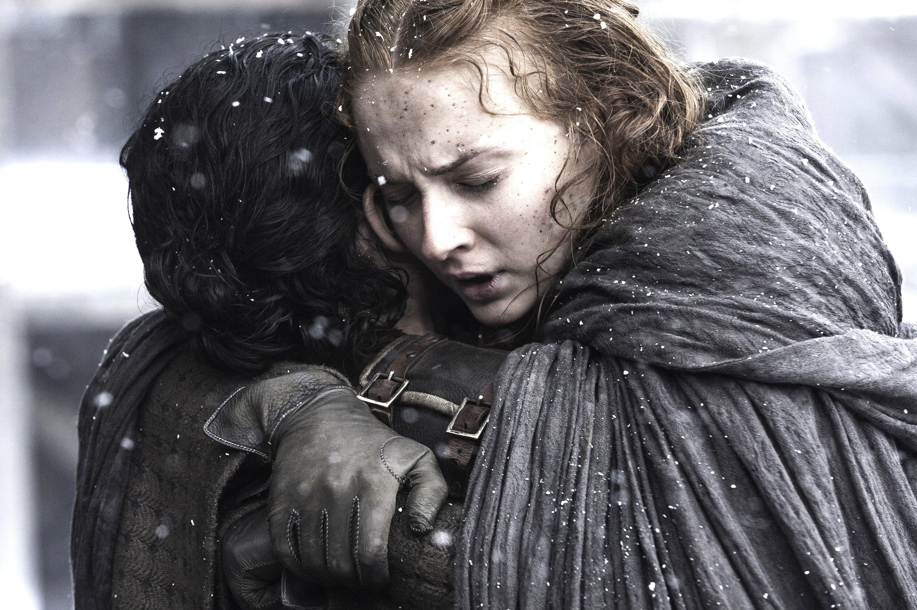 3156x2100 Arya Stark and Jon Snow HD wallpaper