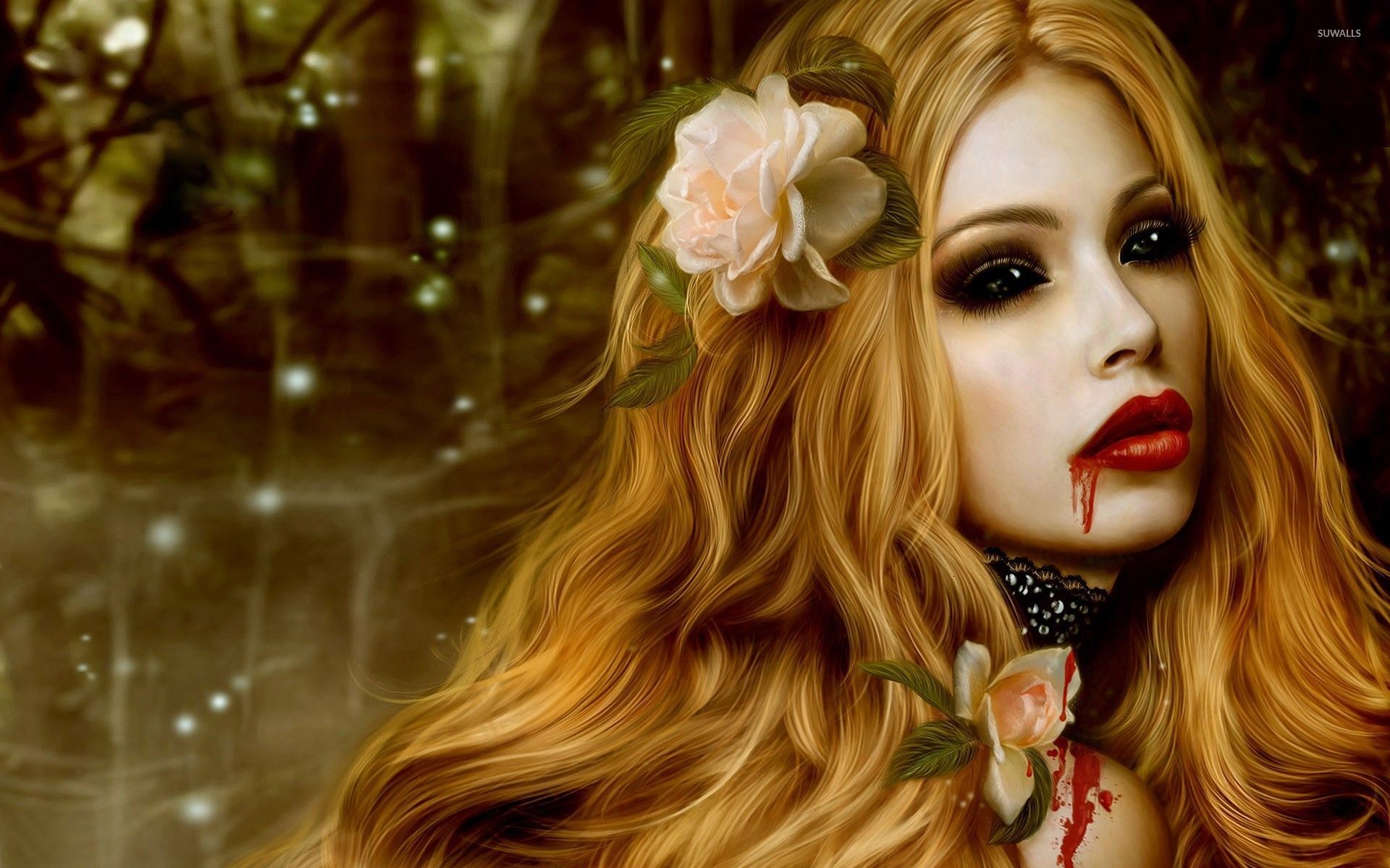 1920x1200 Vampire girl wallpaper wallpaper