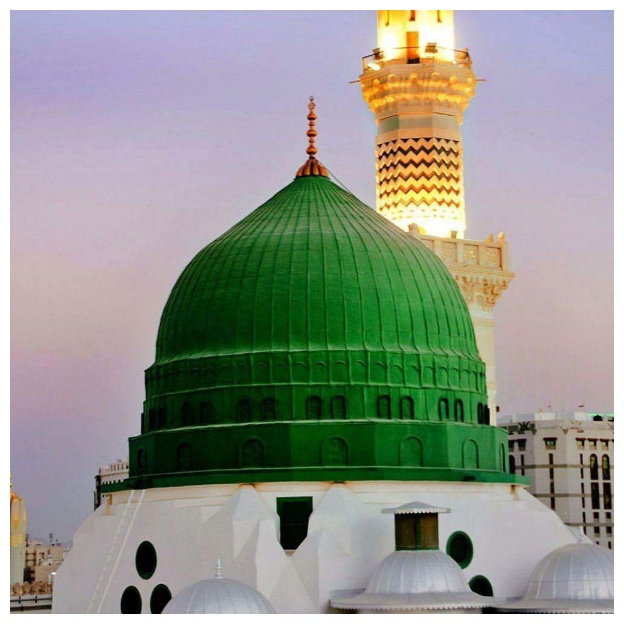 Hình nền HD cho Địa điểm Madina Sharif (Masjid Al Nabawi) 1240x1240