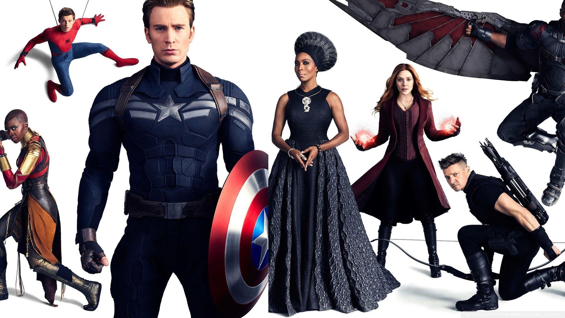 1920x1080 Avengers Infinity War Captain America Nick Fury Hawkeye