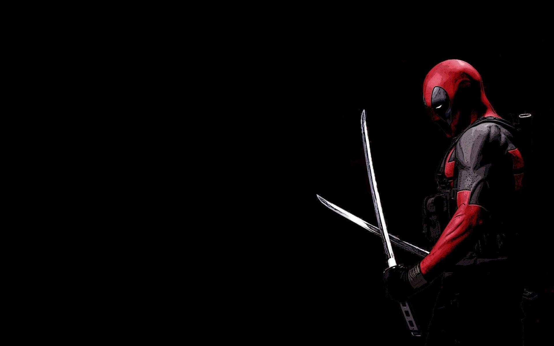 deadpool logo wallpaper hd