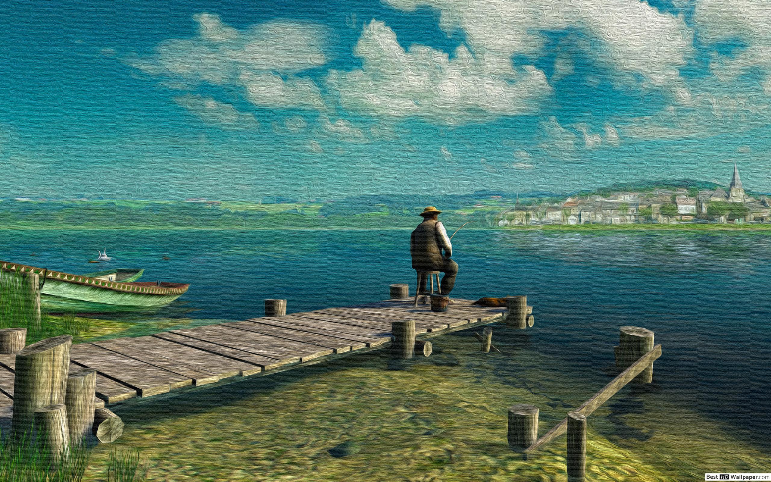 2560x1600 Gone Fishing HD wallpaper download