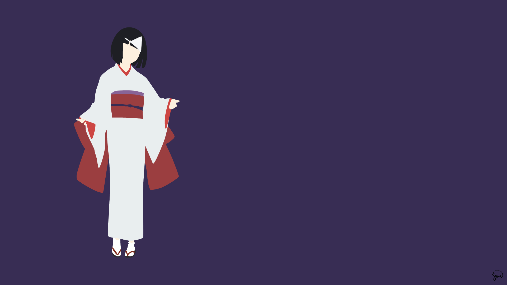 1920x1080 Nora Noragami Minimalist Wallpaper by greenmapple17. Daily