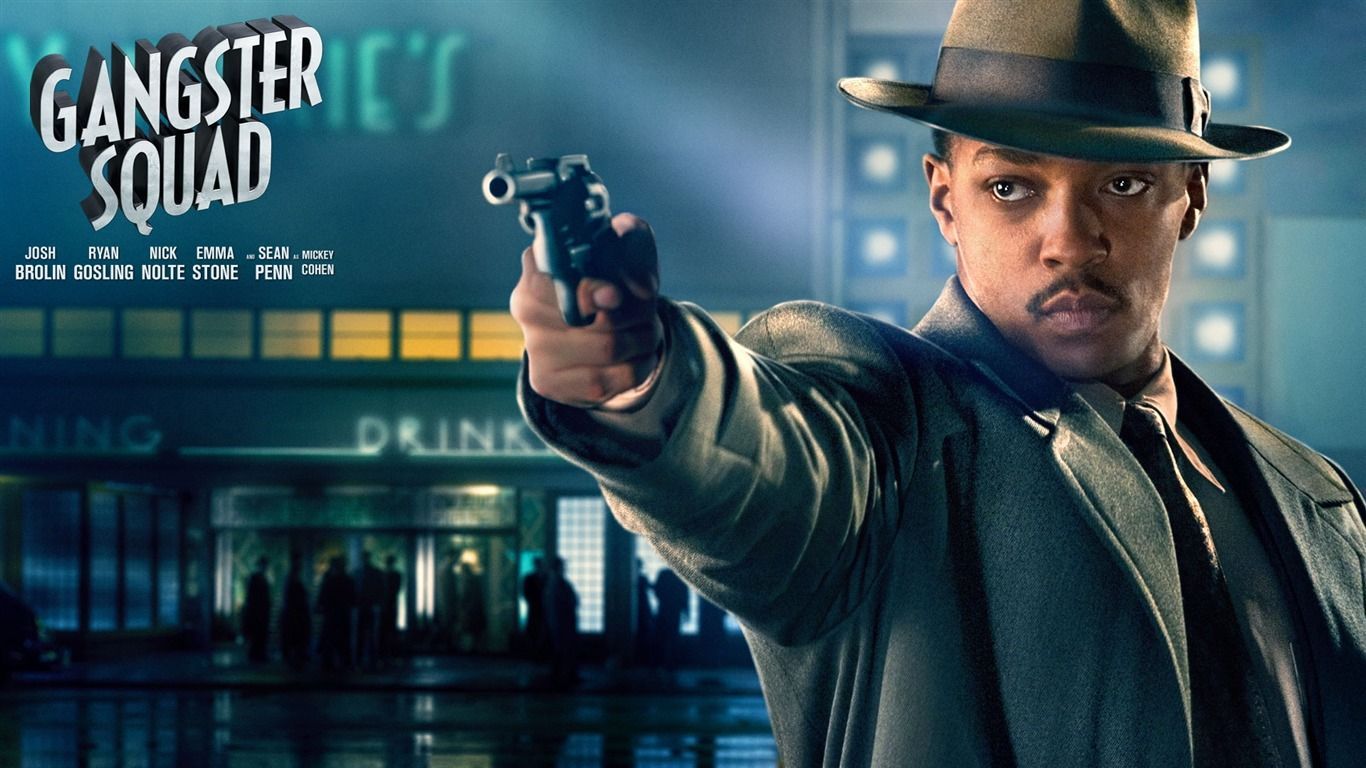 1366x768 Gangster Squad 2013 Movie HD Desktop