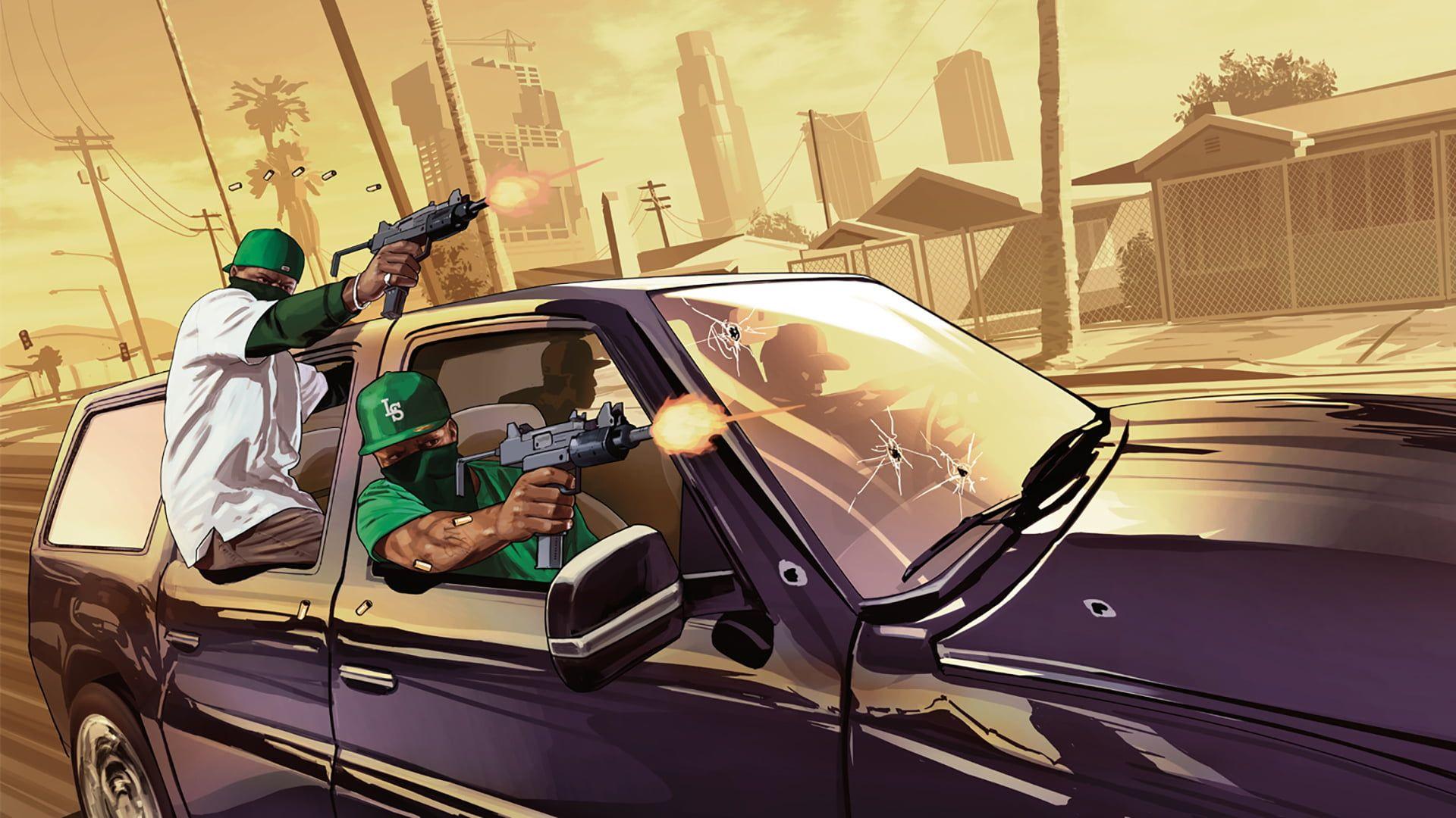 Hình nền HD 1920x1080 Grand Theft Auto San Andreas game poster