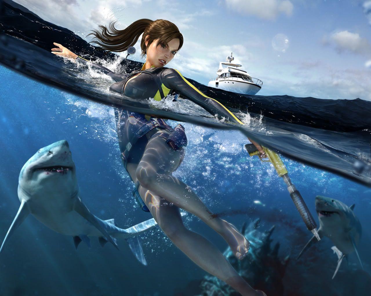1280x1024 Wide HDQ Sharks Wallpaper (48), B.SCB