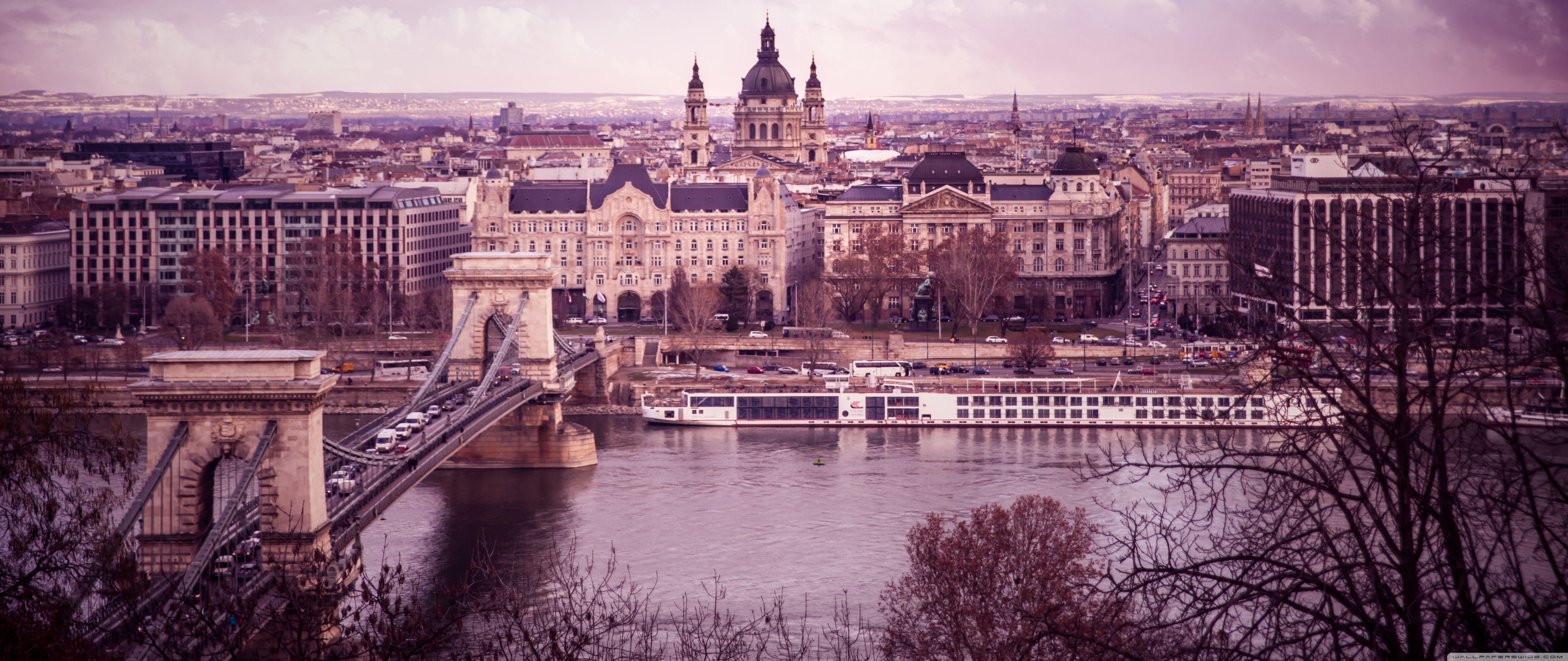 5120x2160 Danube River, Budapest, Hungary ❤ 4K HD Desktop Wallpaper