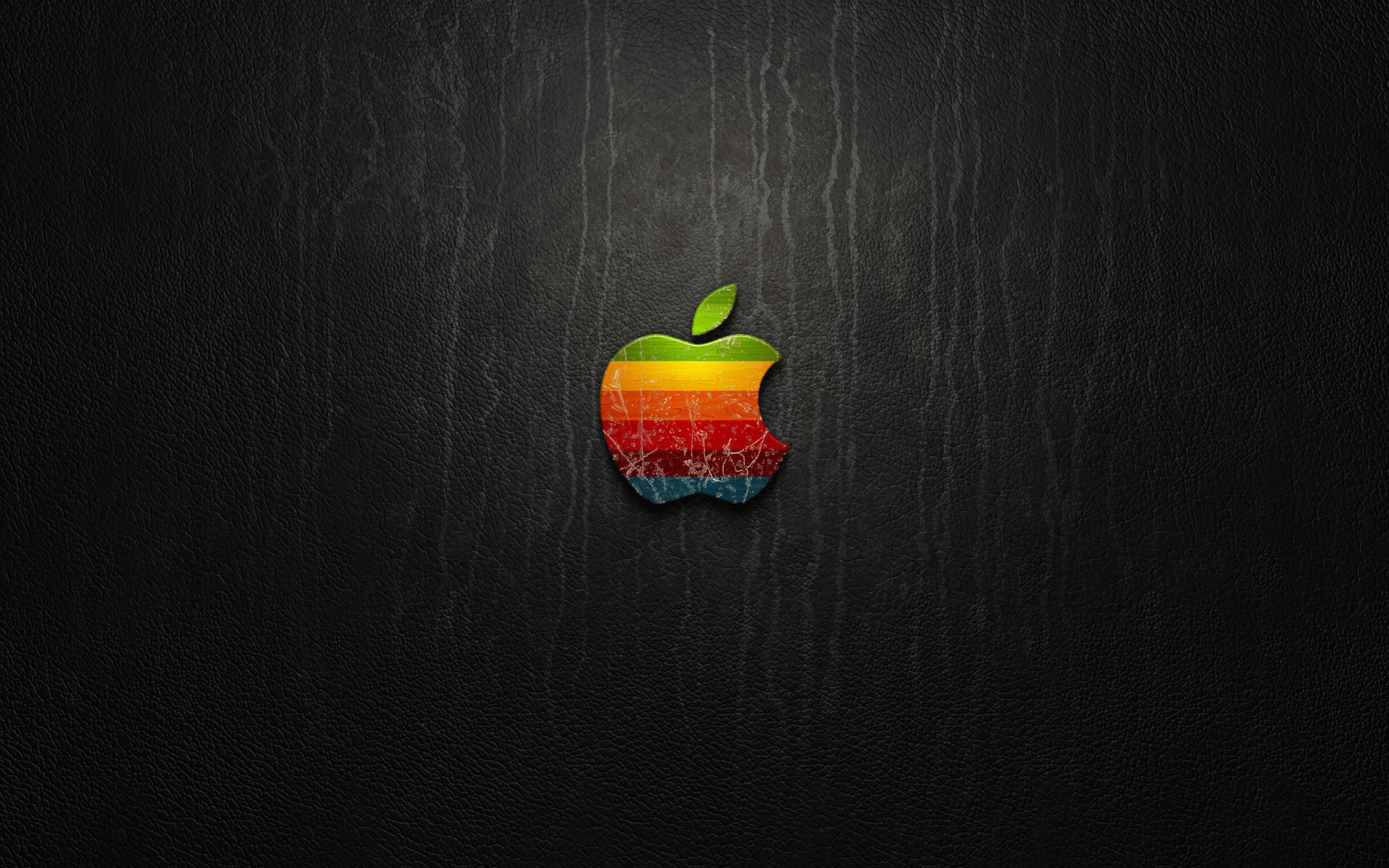 2560x1600 Apple Logo Leather Wallpaper [2560x1600]