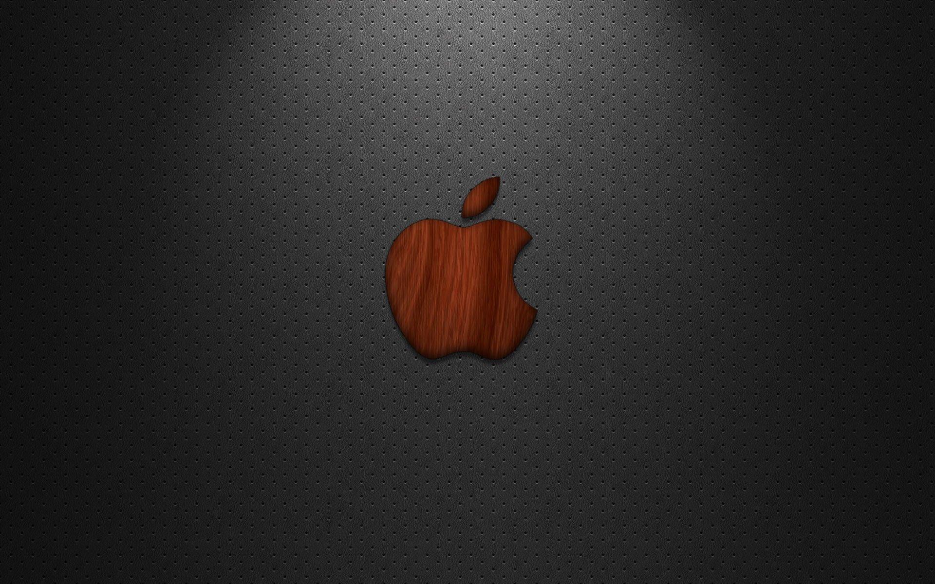 1920x1200 Free Download Leather Apple Wallpaper