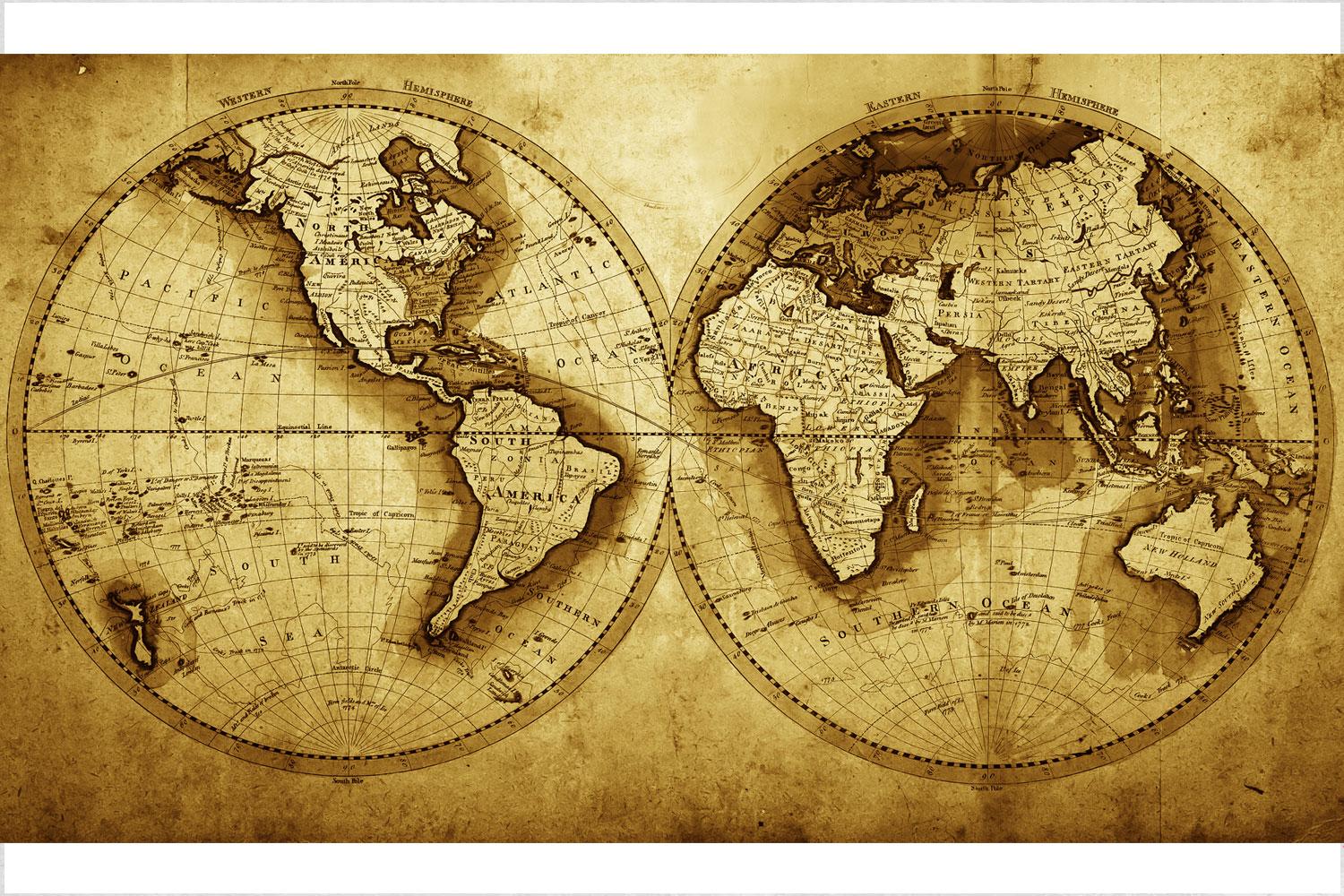 Vintage World Map Wallpapers - Top Free Vintage World Map Backgrounds ...