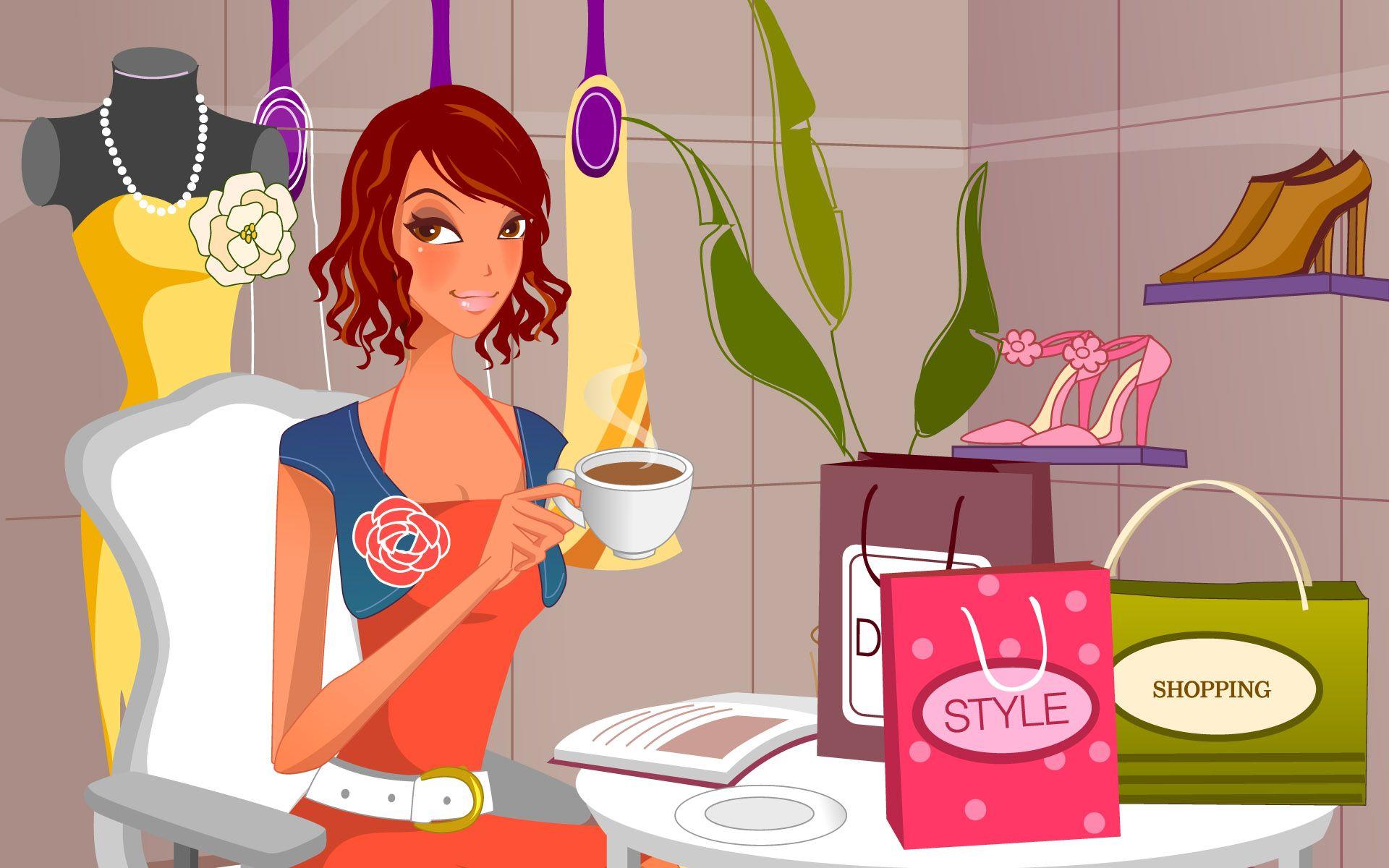 1920x1200 Fashion Illustration Women Wallpaper 18810 women