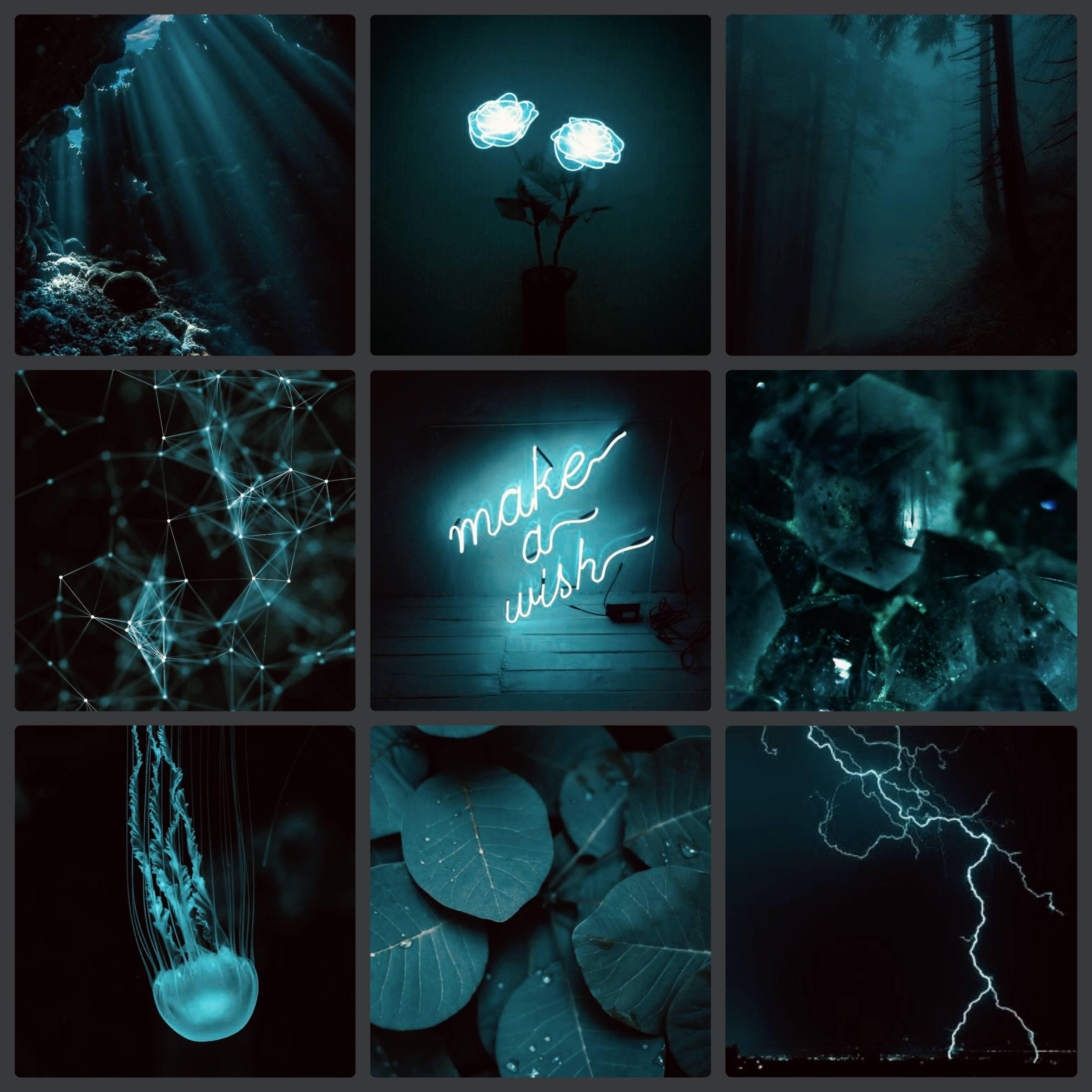 3464x3464 Dark Blue Green Photo Collage : Emma Li