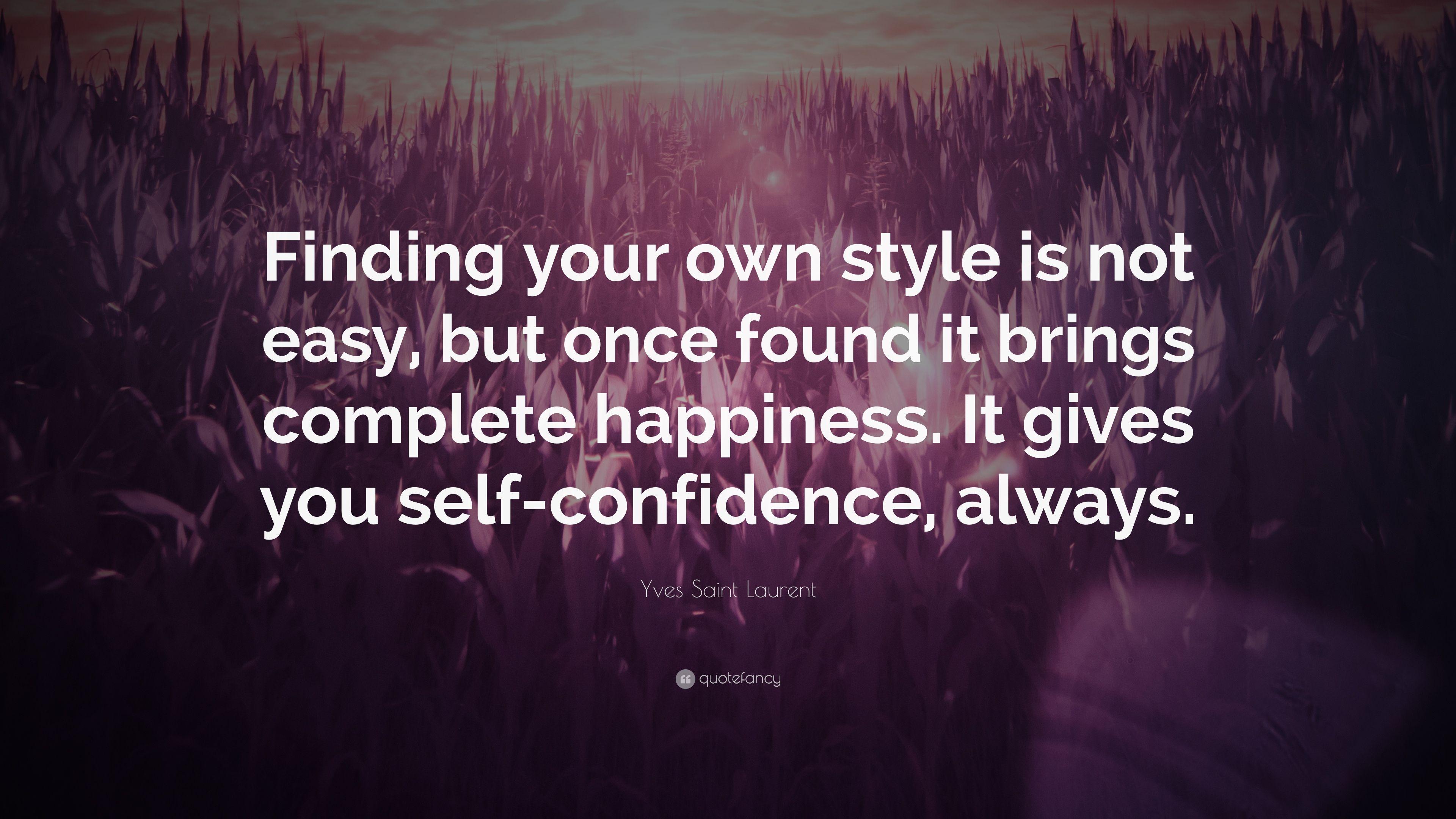 3840x2160 Yves Saint Laurent Quote: “Finding your own style is not
