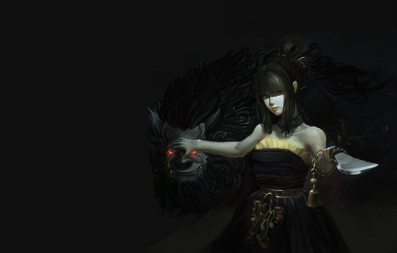 1332x850 Wallpaper girl, weapons, fantasy, art, Black Desert Online image