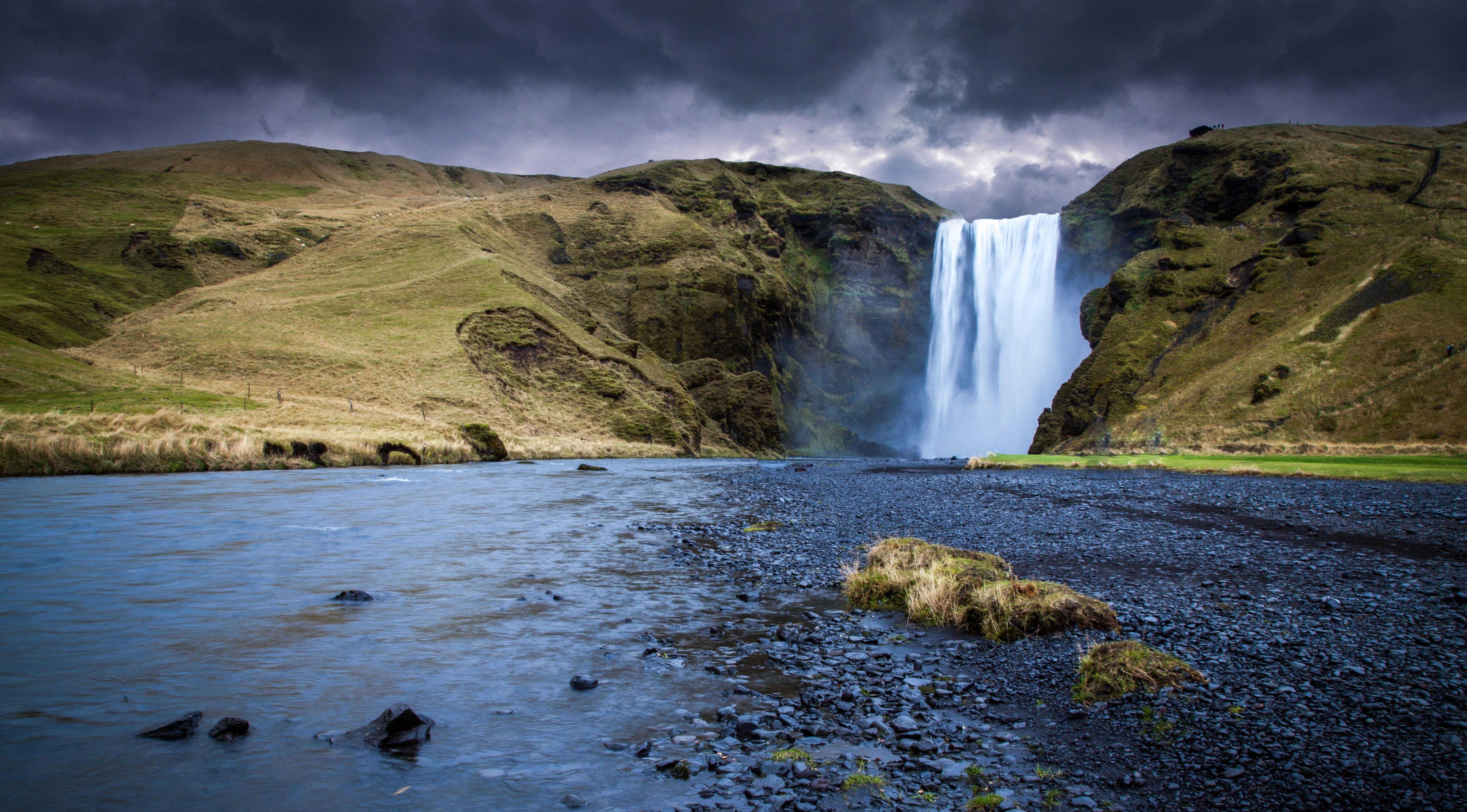 Iceland Waterfalls Wallpapers Top Free Iceland Waterfalls Backgrounds Wallpaperaccess