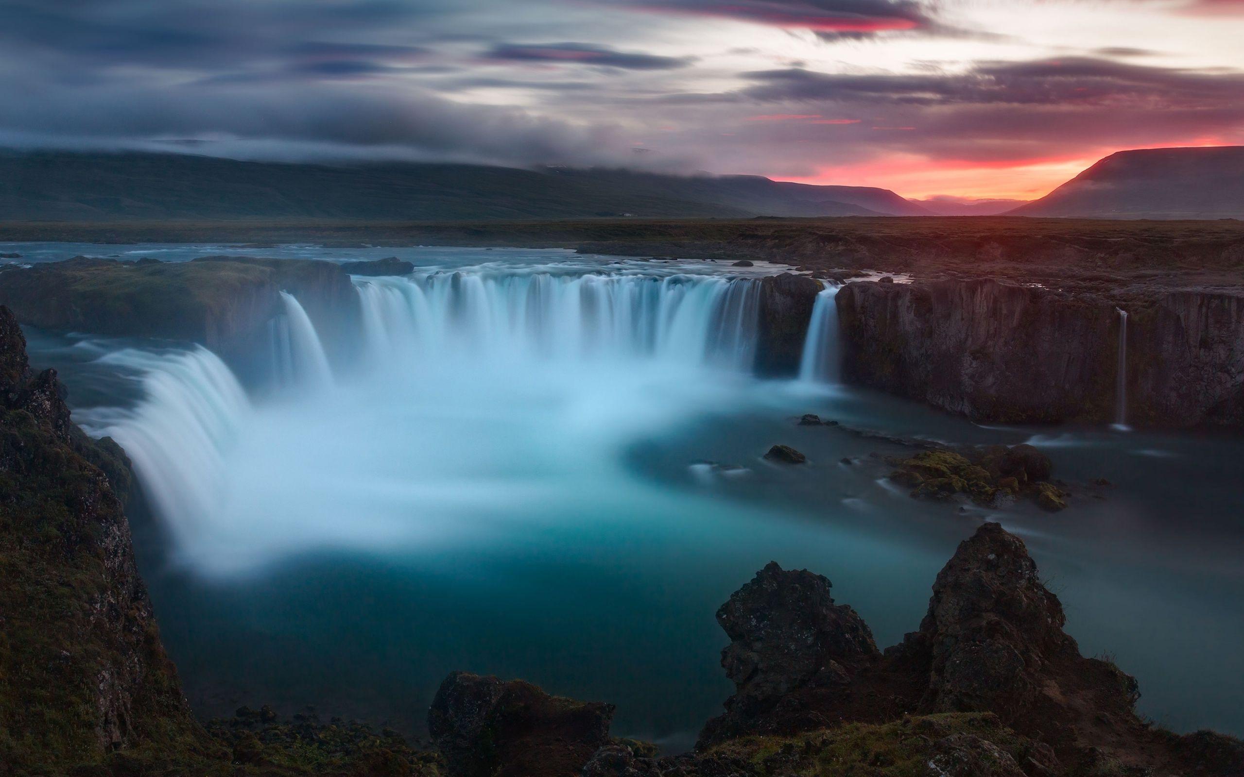 2560x1600 Godafoss Waterfalls Iceland Wallpaper in jpg format