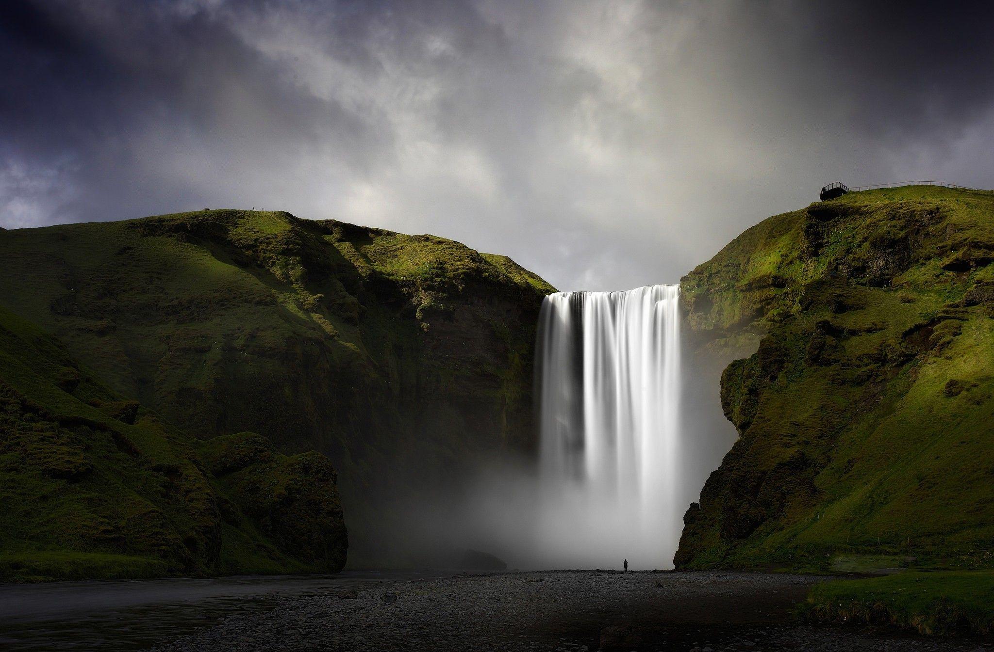 2048x1345 Skógafoss Waterfall HD Wallpaper