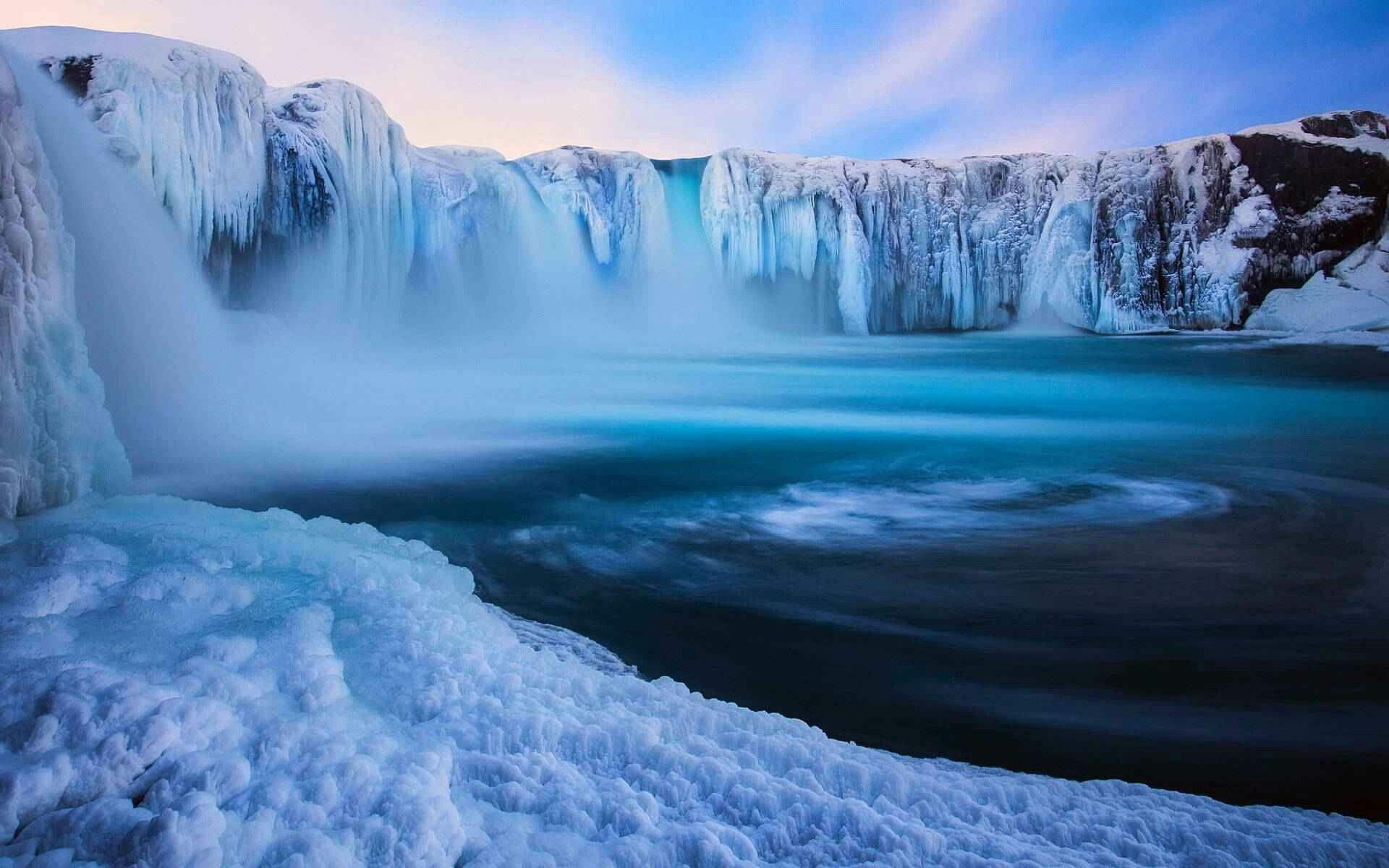 1920x1200 Ice Waterfall Wallpaper
