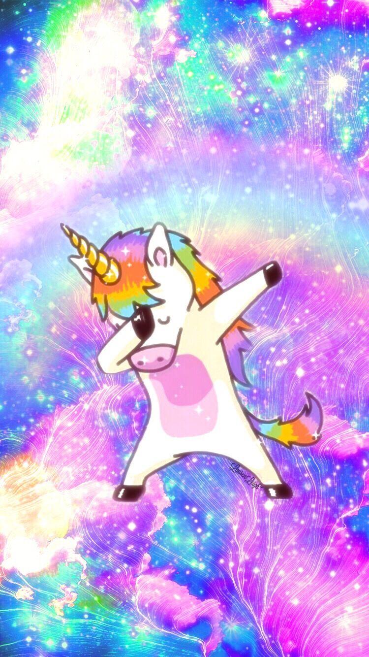 750x1334 Dabbing Unicorn Wallpaper