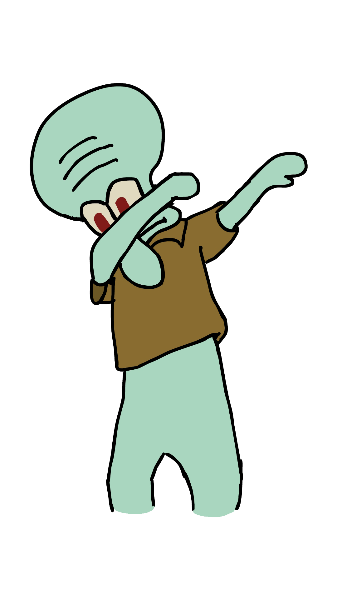 1080x1920 Squidward Dab wallpaper