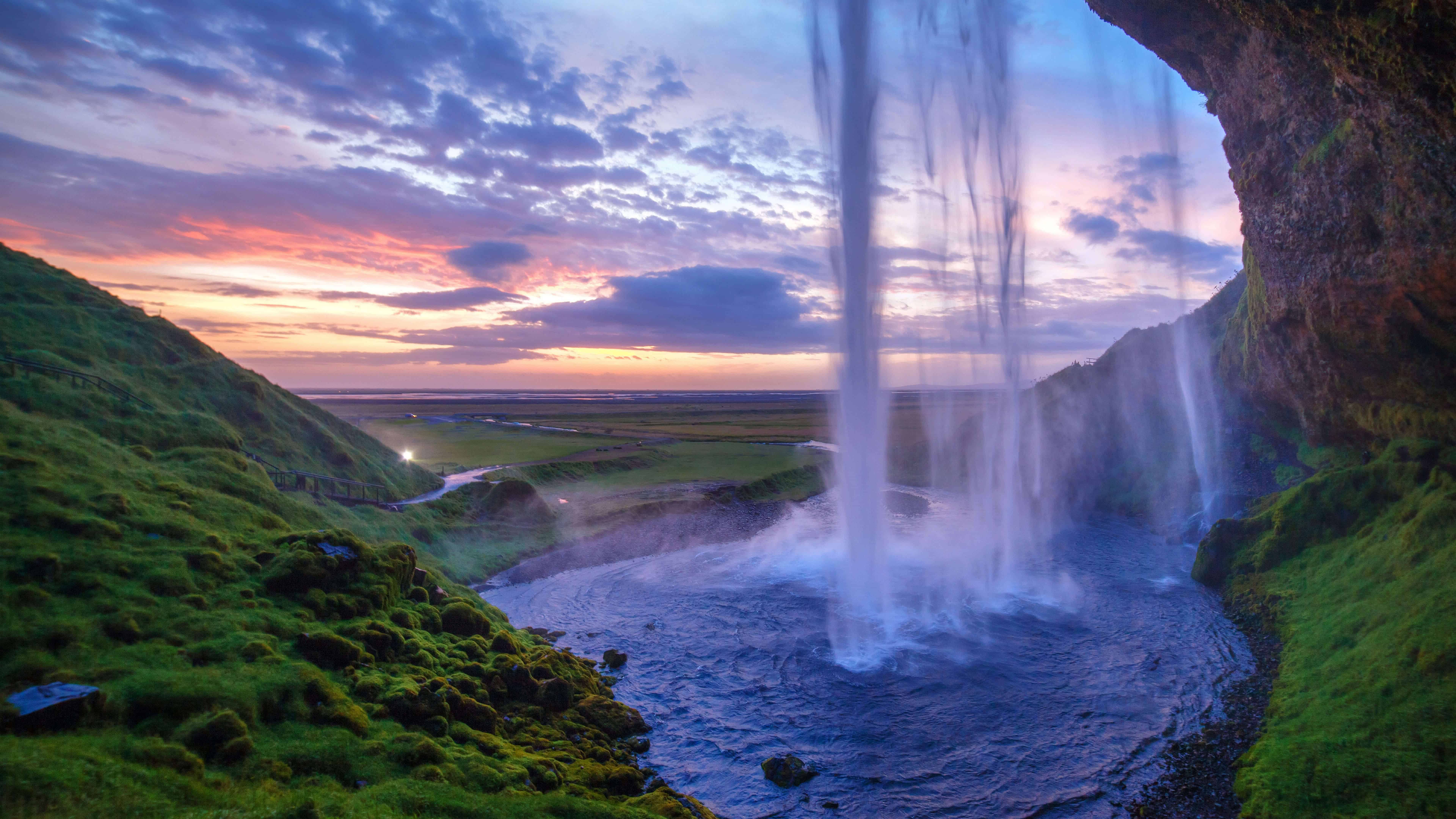 7680x4320 Iceland Seljalandsfoss wallpaper Collection