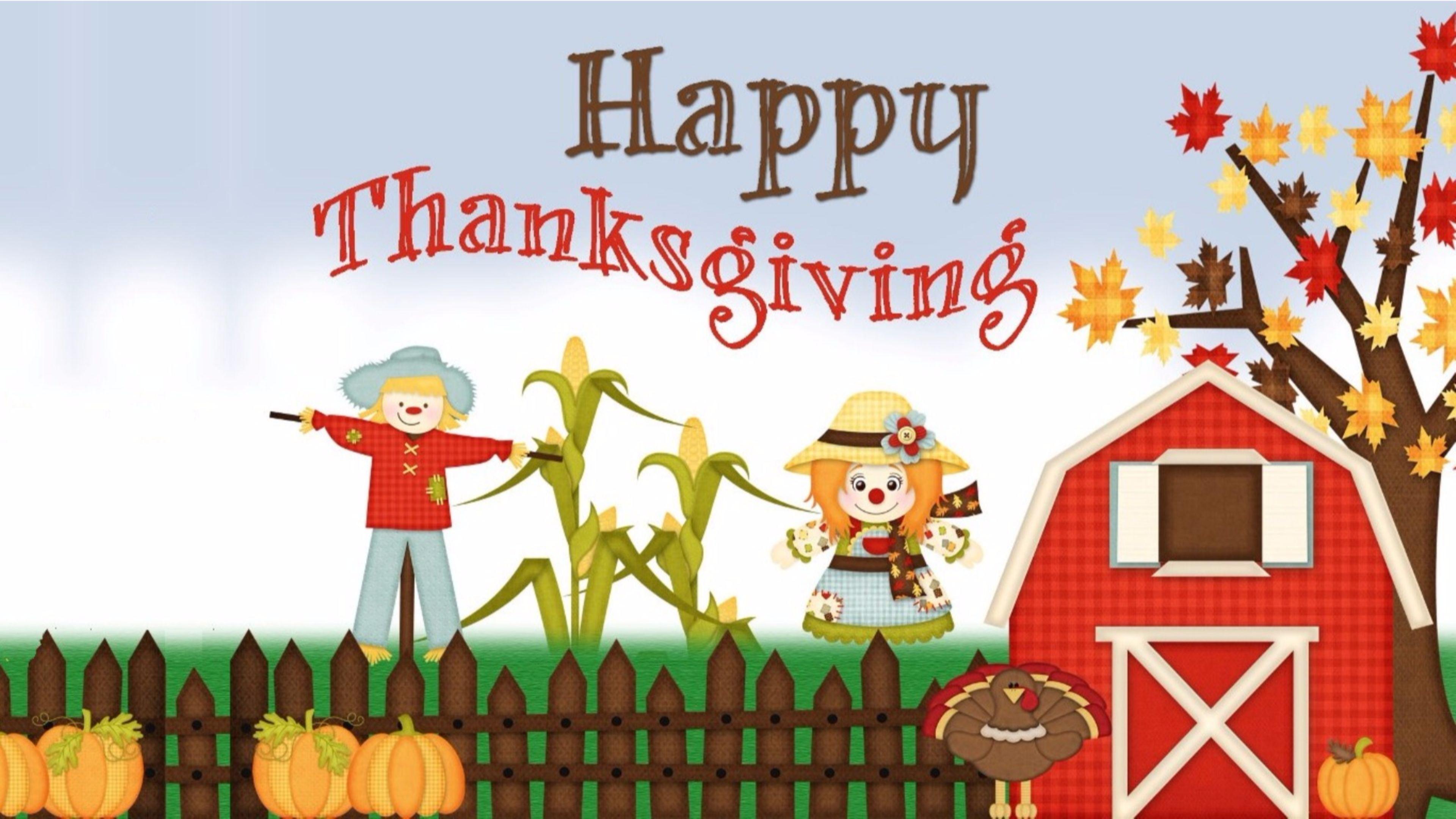 3840x2160 Colorful Thanksgiving Wallpaper