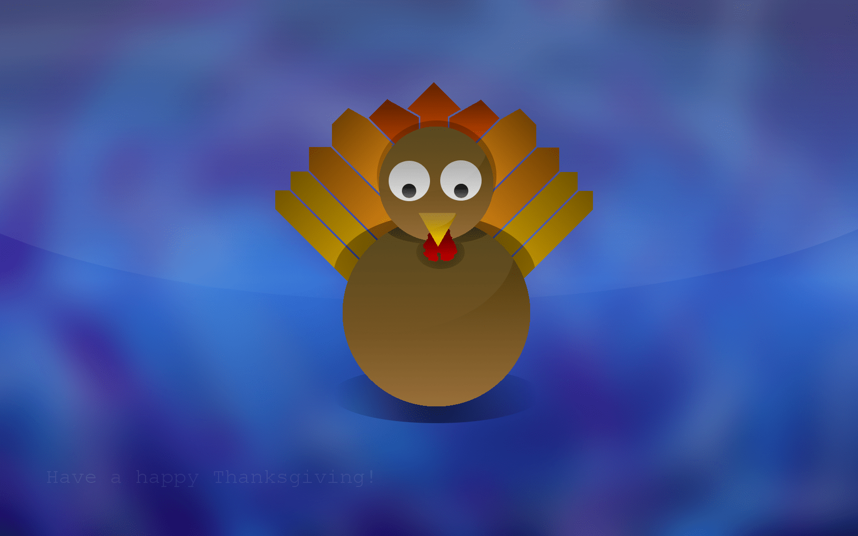 1680x1050 Thanksgiving Turkey Wallpaper
