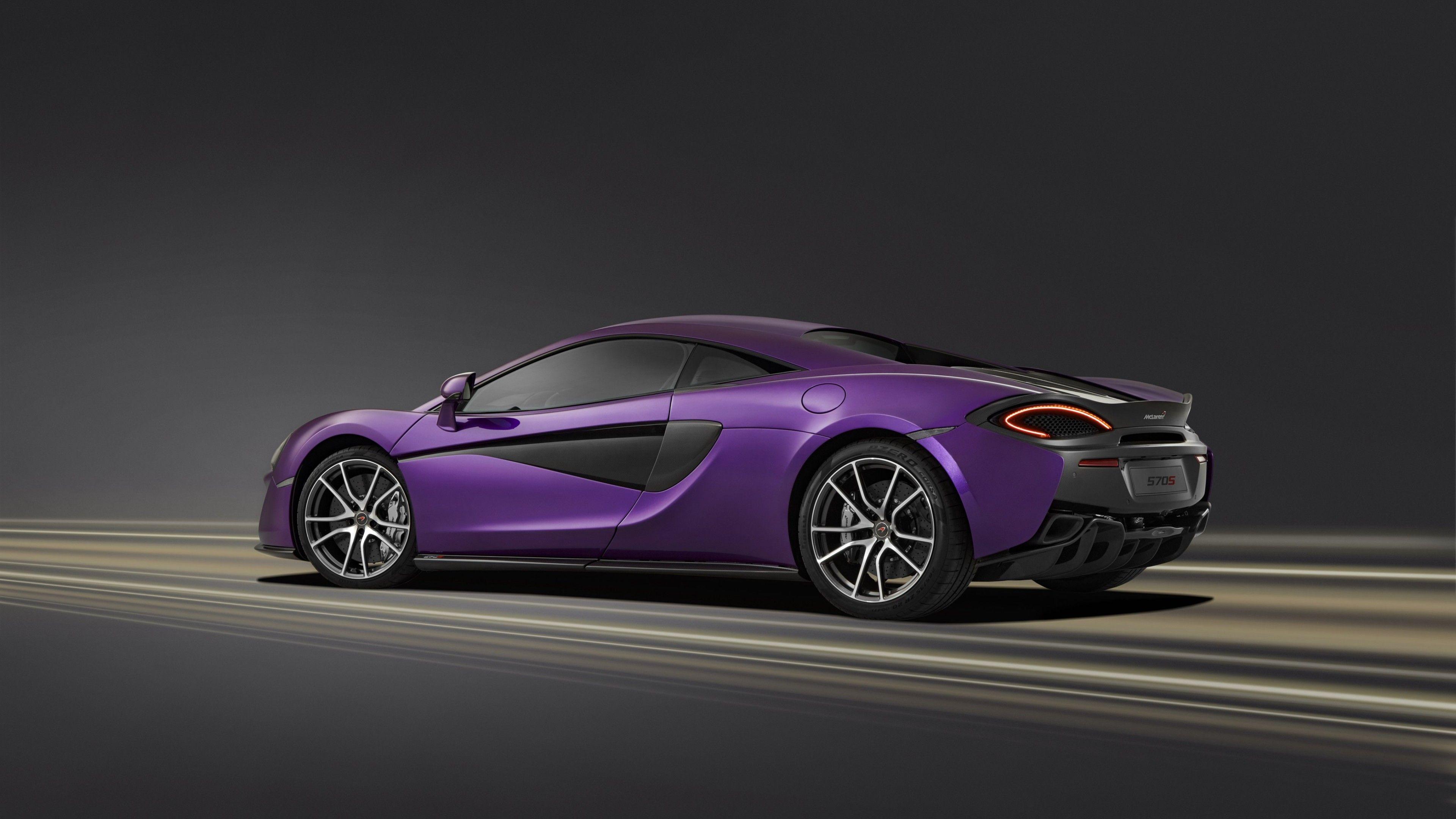 3840x2160 Wallpaper McLaren 570S MSO, sport series, purple, Cars