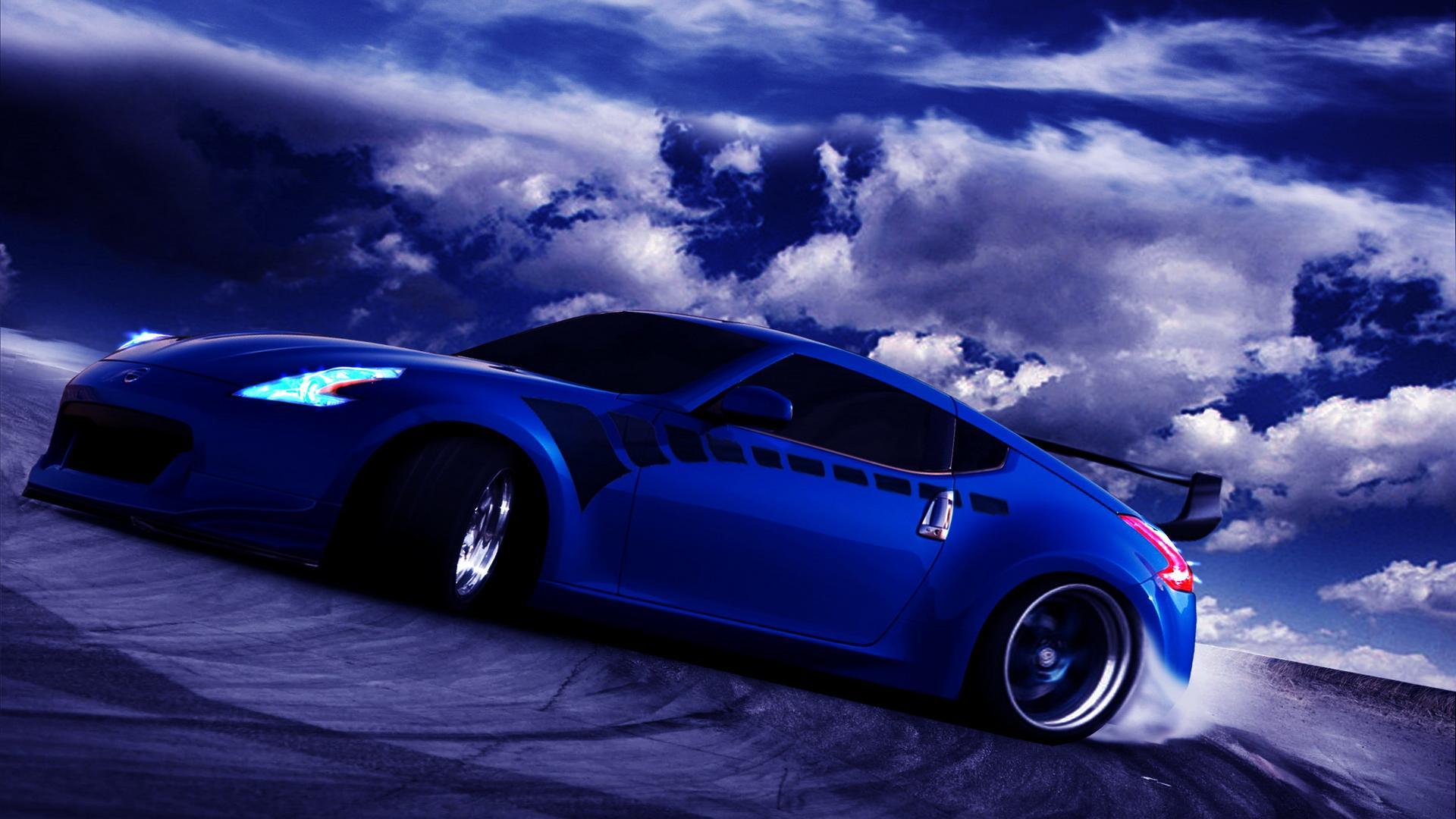 1920x1080 Blue Car Wallpaper