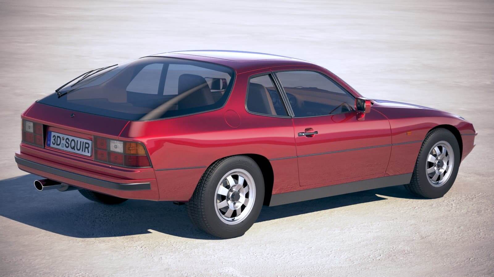1600x900 Porsche 924 1976 1988 3D Model