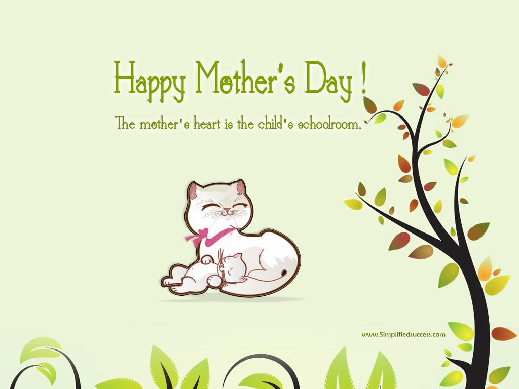 1024x768 Happy Mothers Day Desktop Wallpaper with Quote, Download