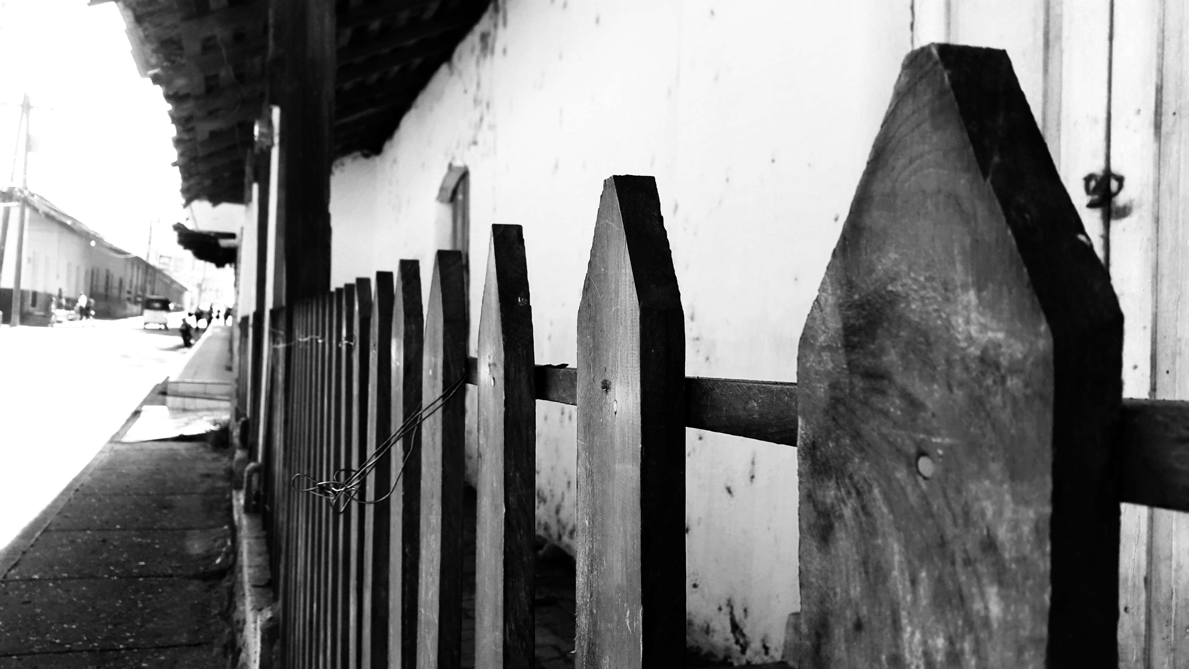 3840x2160 3840x2160 antique, black and white, fence, honduras