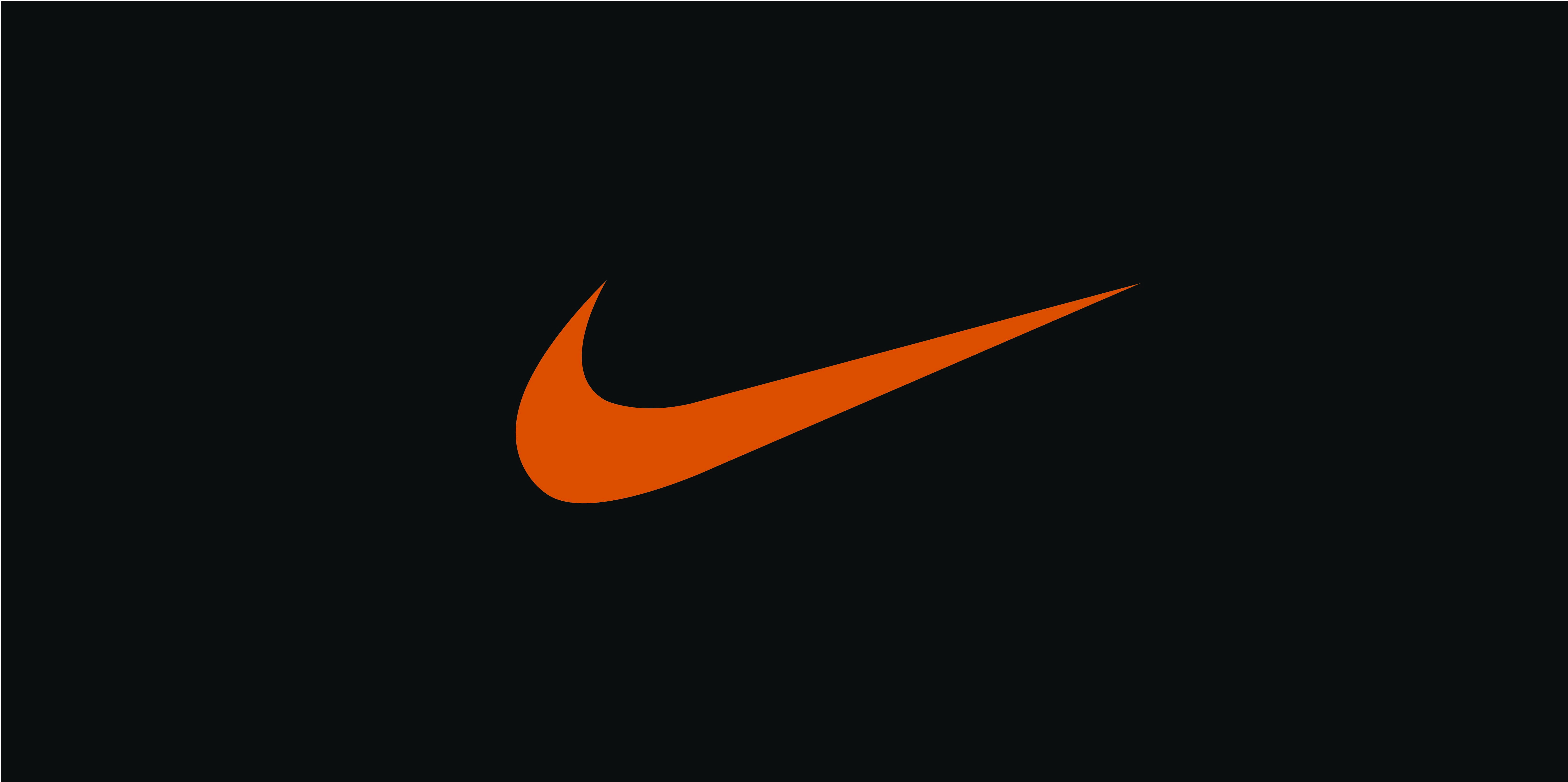 black nike logo