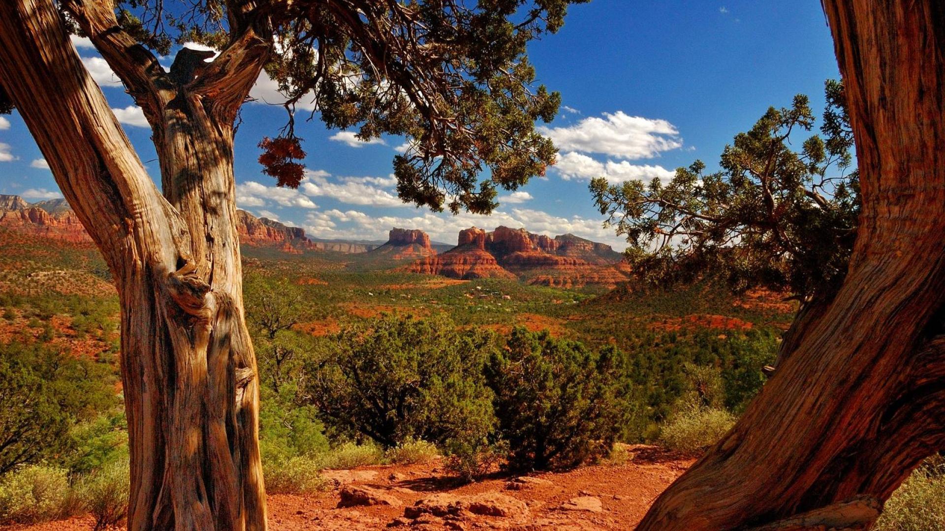 1920x1080 View Of Desert Canyons In Sedona Arizona HD Desktop