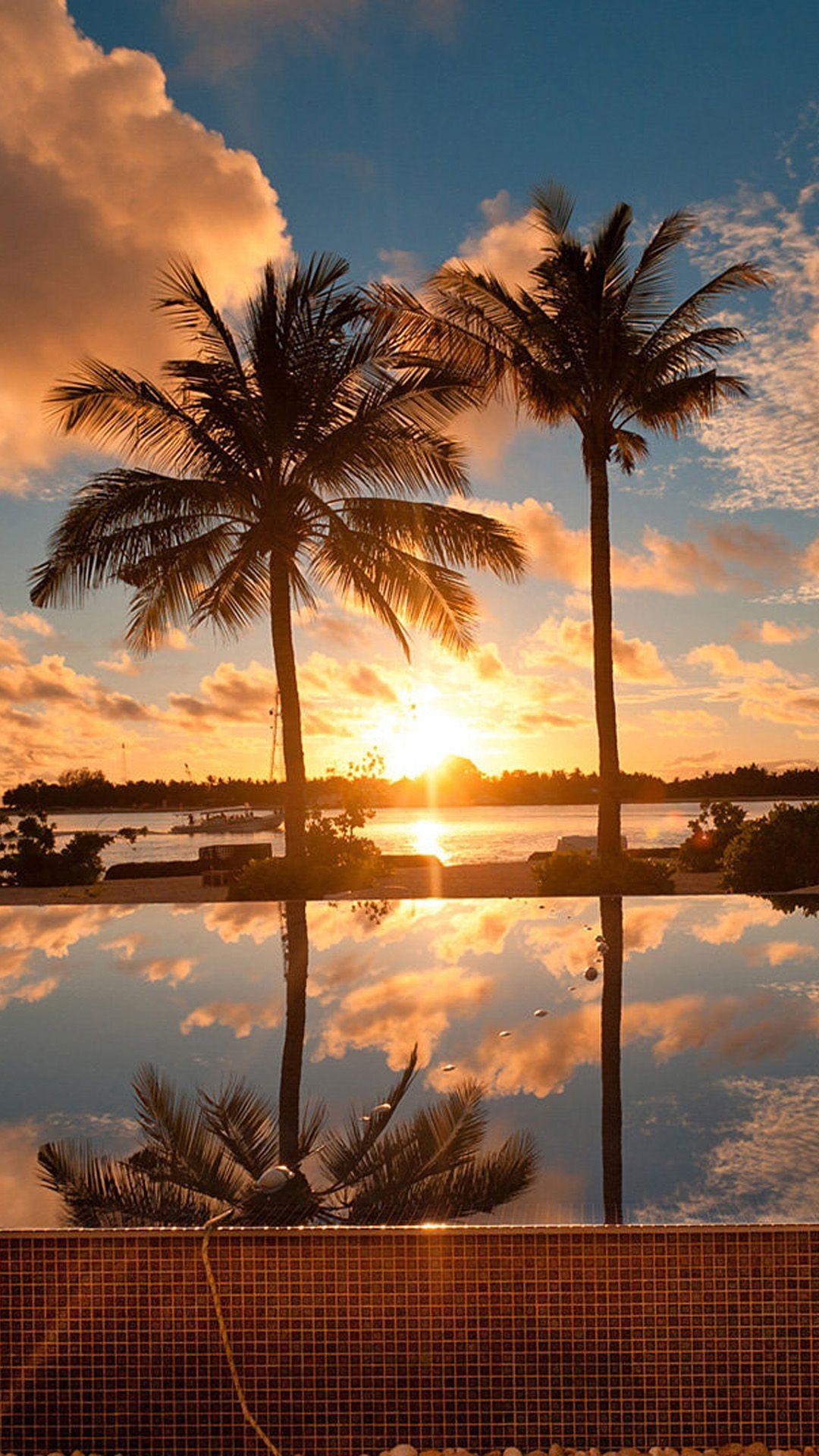 Hình nền hoàng hôn 1080x1920 hawaii cho iPhone - Sunset w