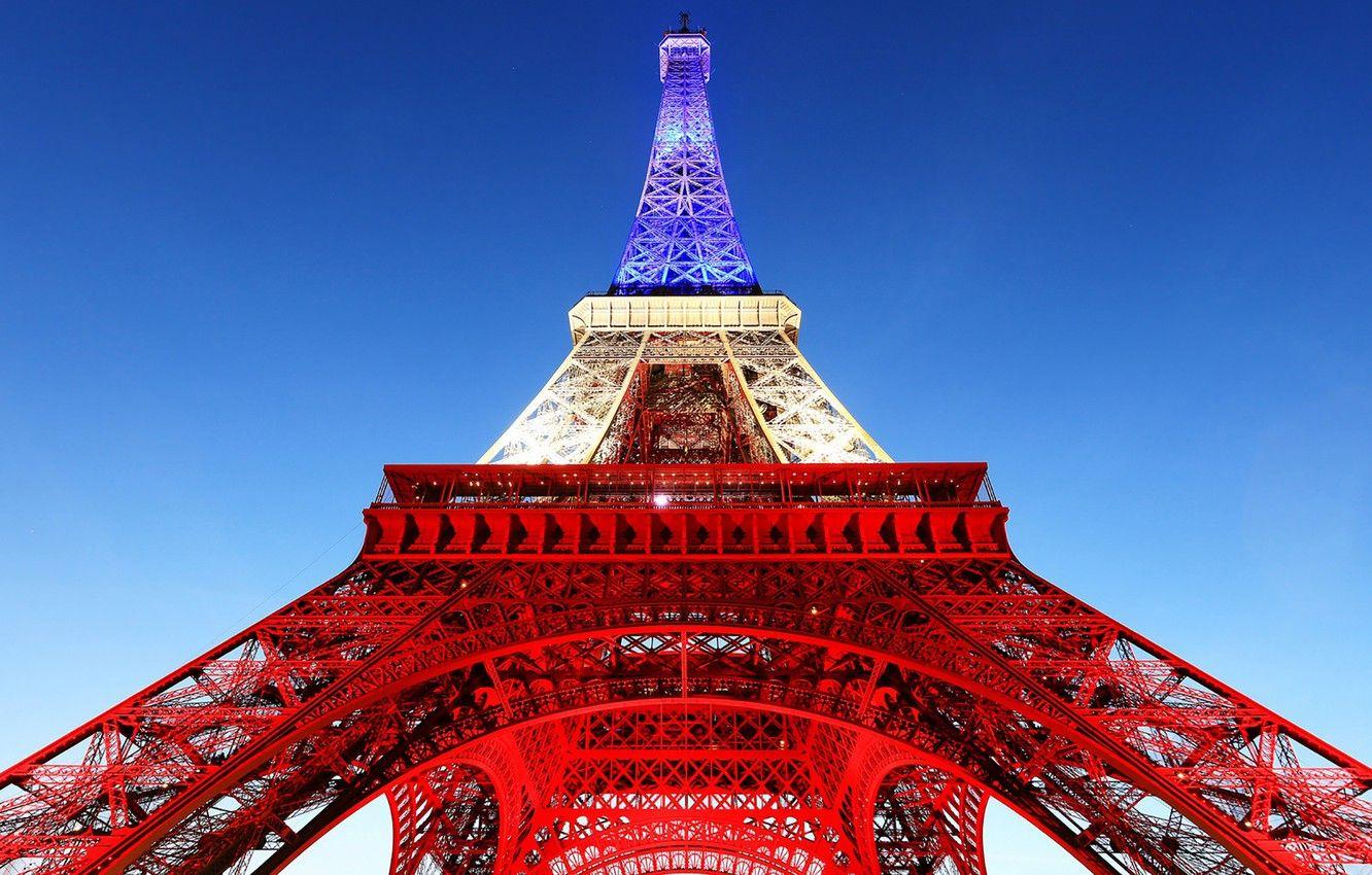 1332x850 Wallpaper Paris, France, Eiffel Tower, France flag image