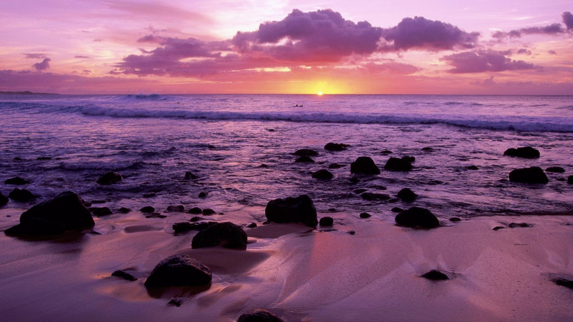 1920x1080 Hawaii Beach Sunset hình nền