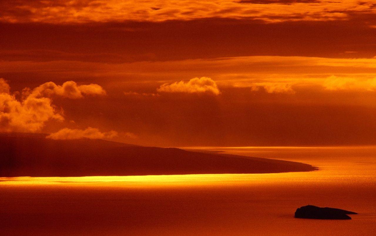 Hình nền 1280x804 Hawaii Hot Sunset.  Kho ảnh Hawaii Hot Sunset