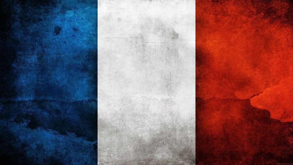 1191x670 France Flag. Typography is my