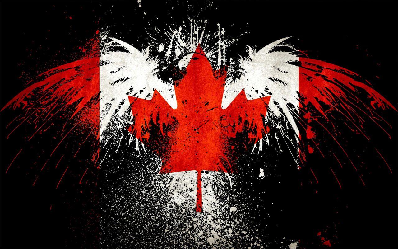 1280x800 Canada Eagle Flag Wallpaper Canadian Flag